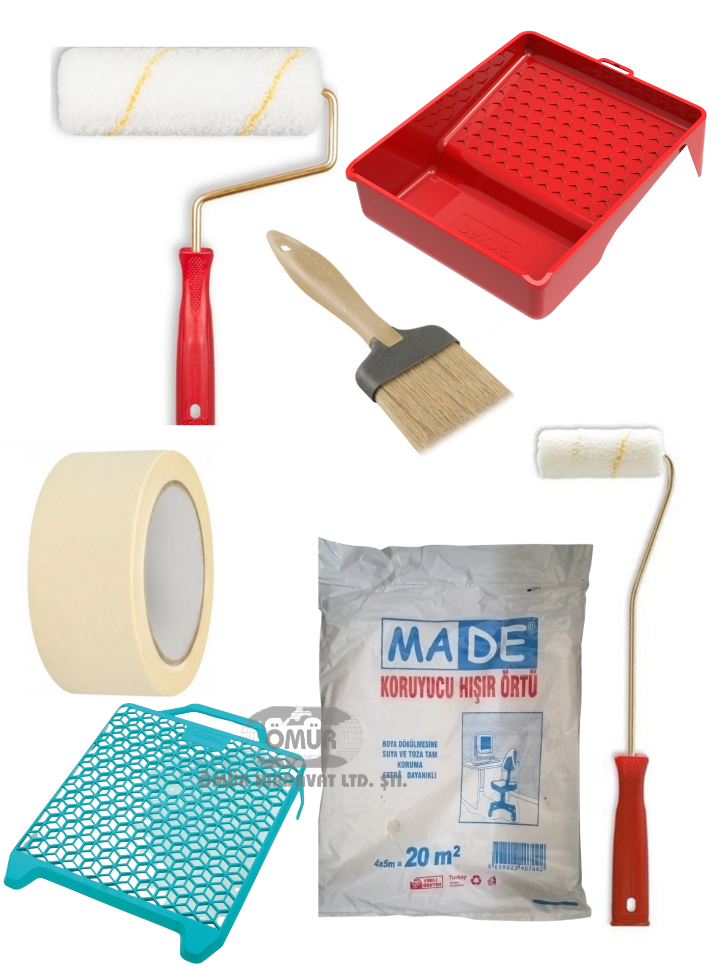 Tay-Tech Boyacı Set  - 7 Parçalı Profesyonel Pratik Set