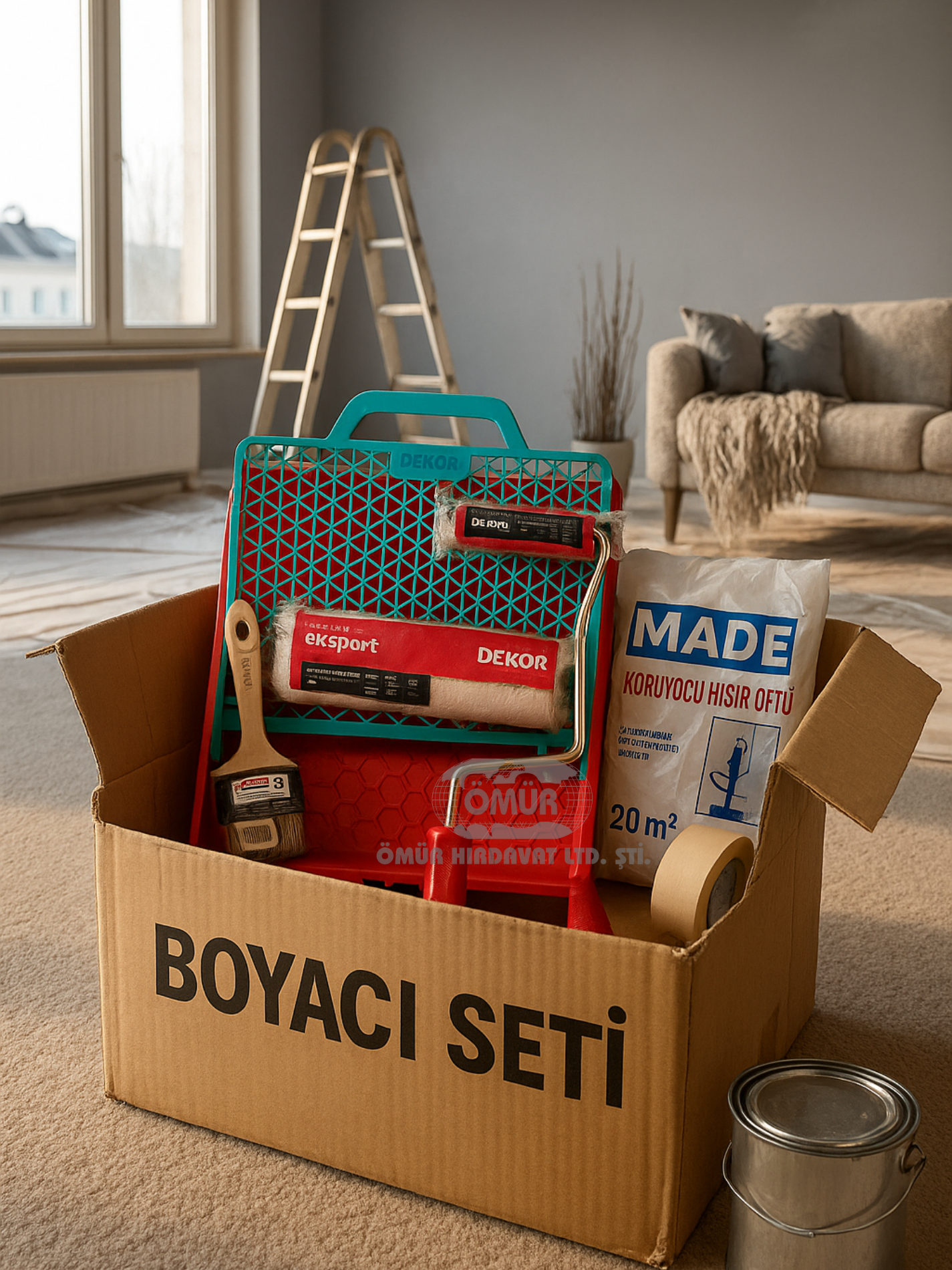 Tay-Tech Boyacı Set  - 7 Parçalı Profesyonel Pratik Set