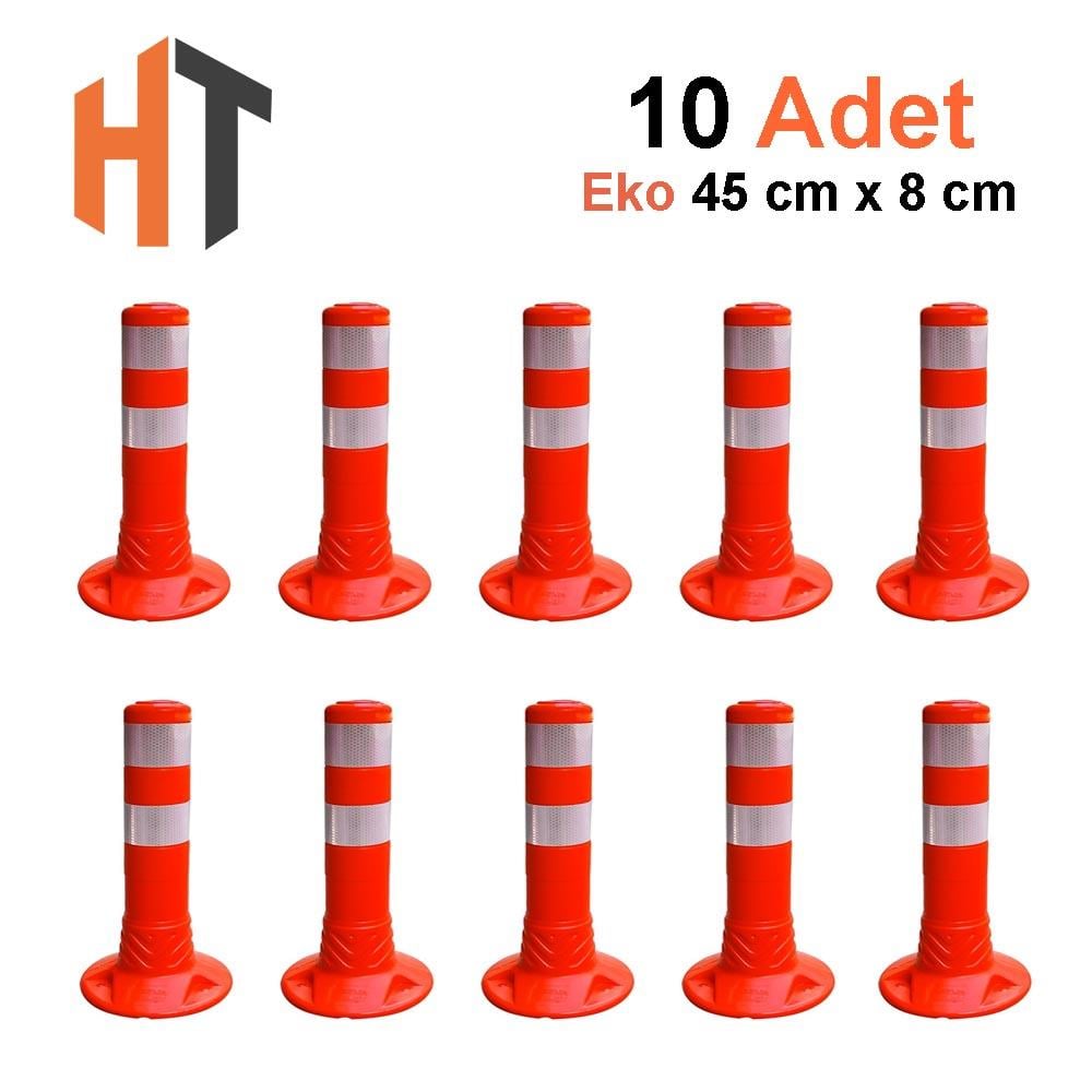 45 cm EKO, Trafik Delinatörü Seti - 10 Adet 