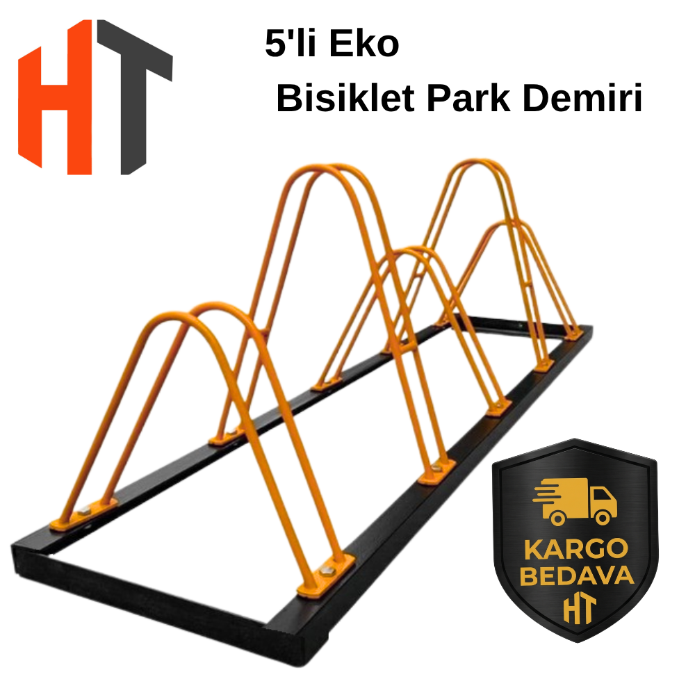 5'li Bisiklet Park Yeri (Ekonomik Çift Yönlü) 170 x 40 cm