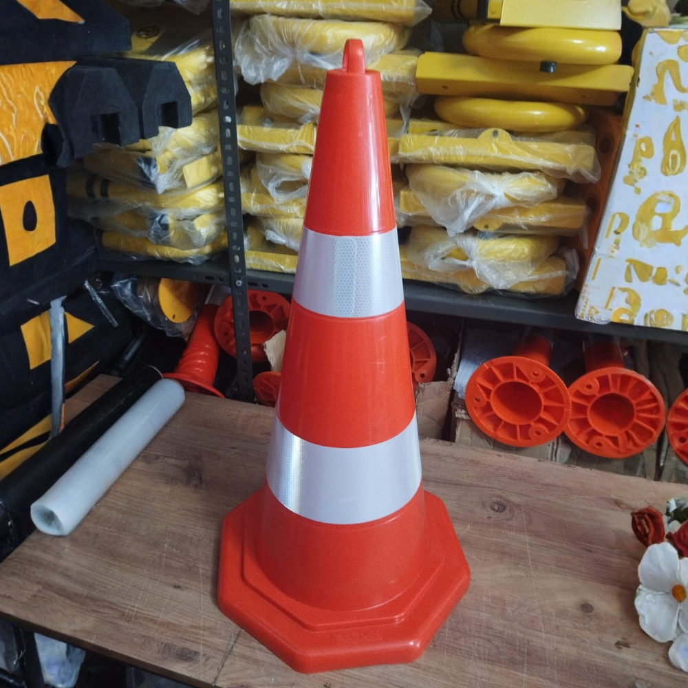 75 Cm Sekizgen Tabanlı Koni Eko 2 Reflektif