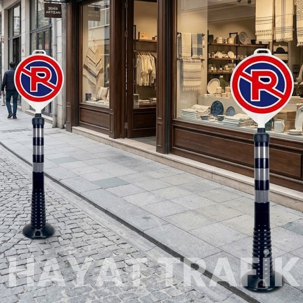 Park Yapılmaz Levhalı Esnek Delinatör- Siyah Soketli Duba