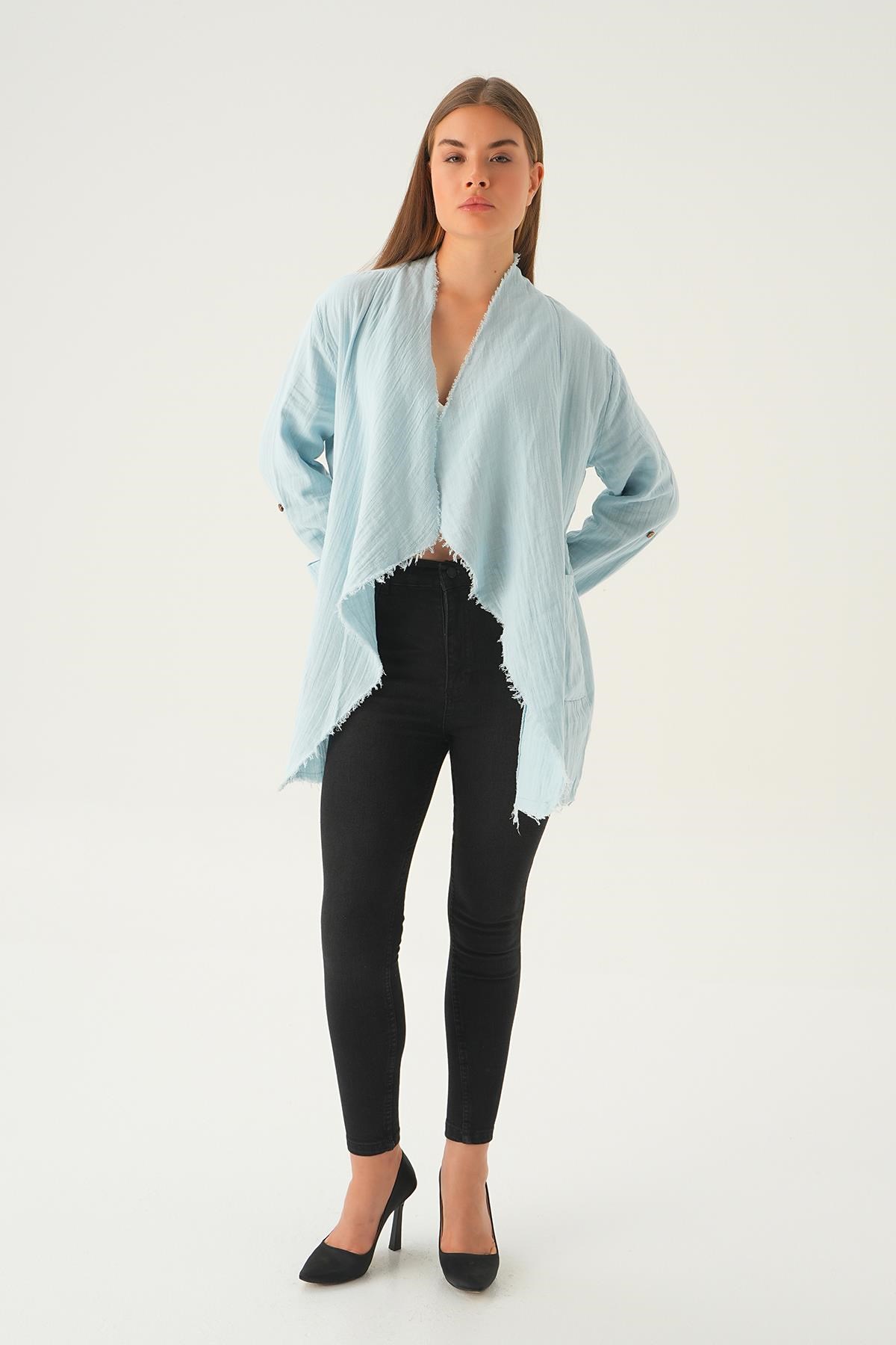 Bebe Mavi Salaş Kimono 1076