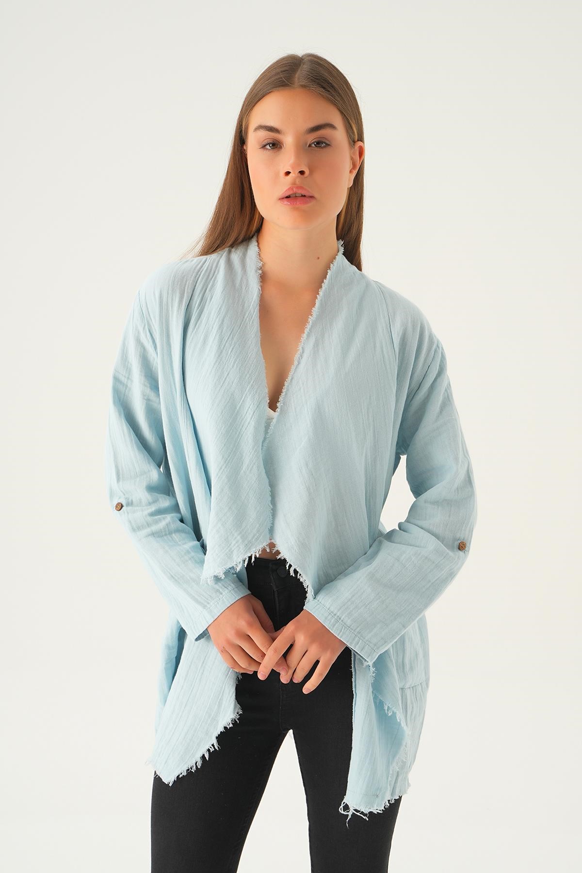 Bebe Mavi Salaş Kimono 1076