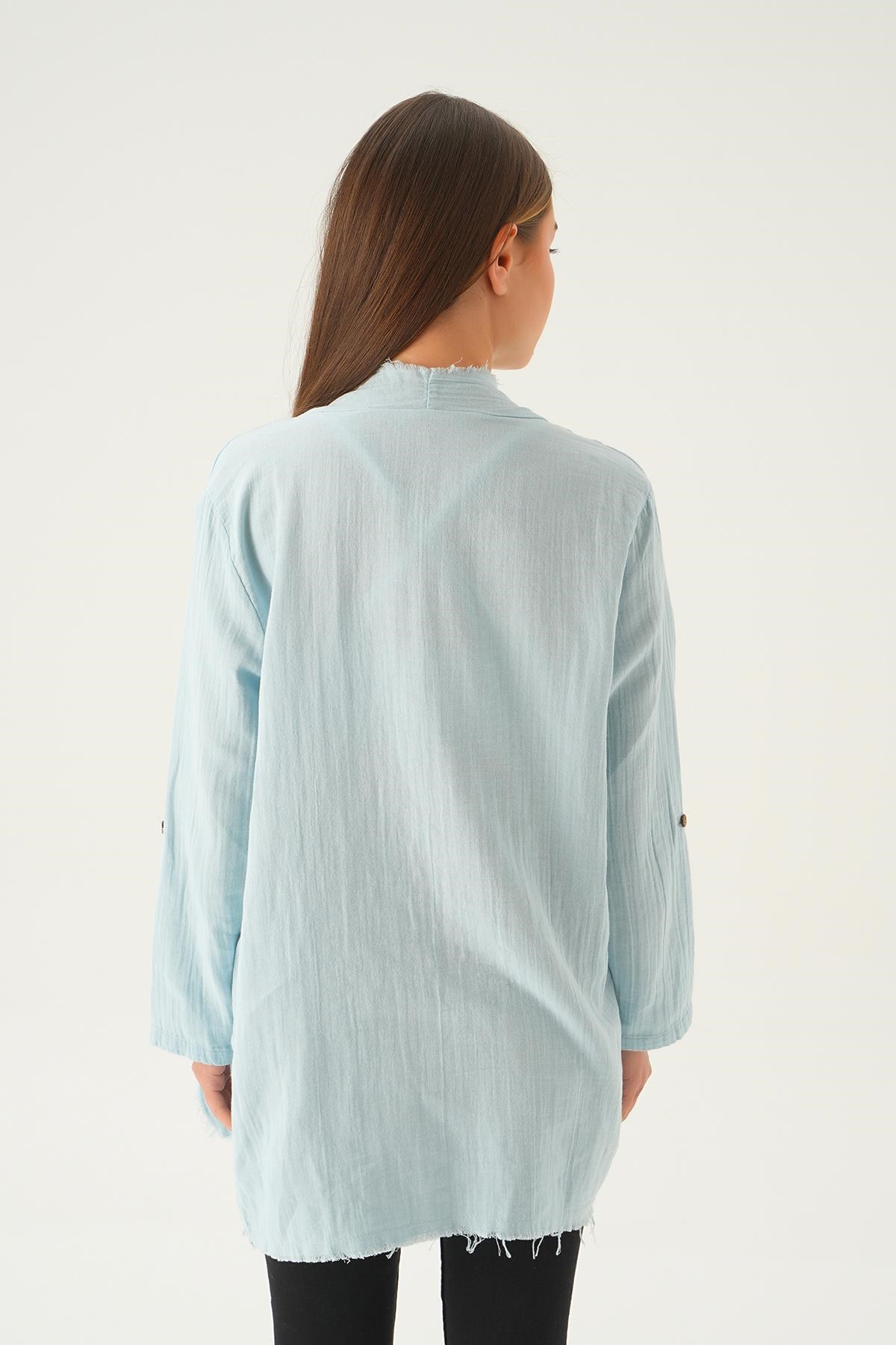 Bebe Mavi Salaş Kimono 1076