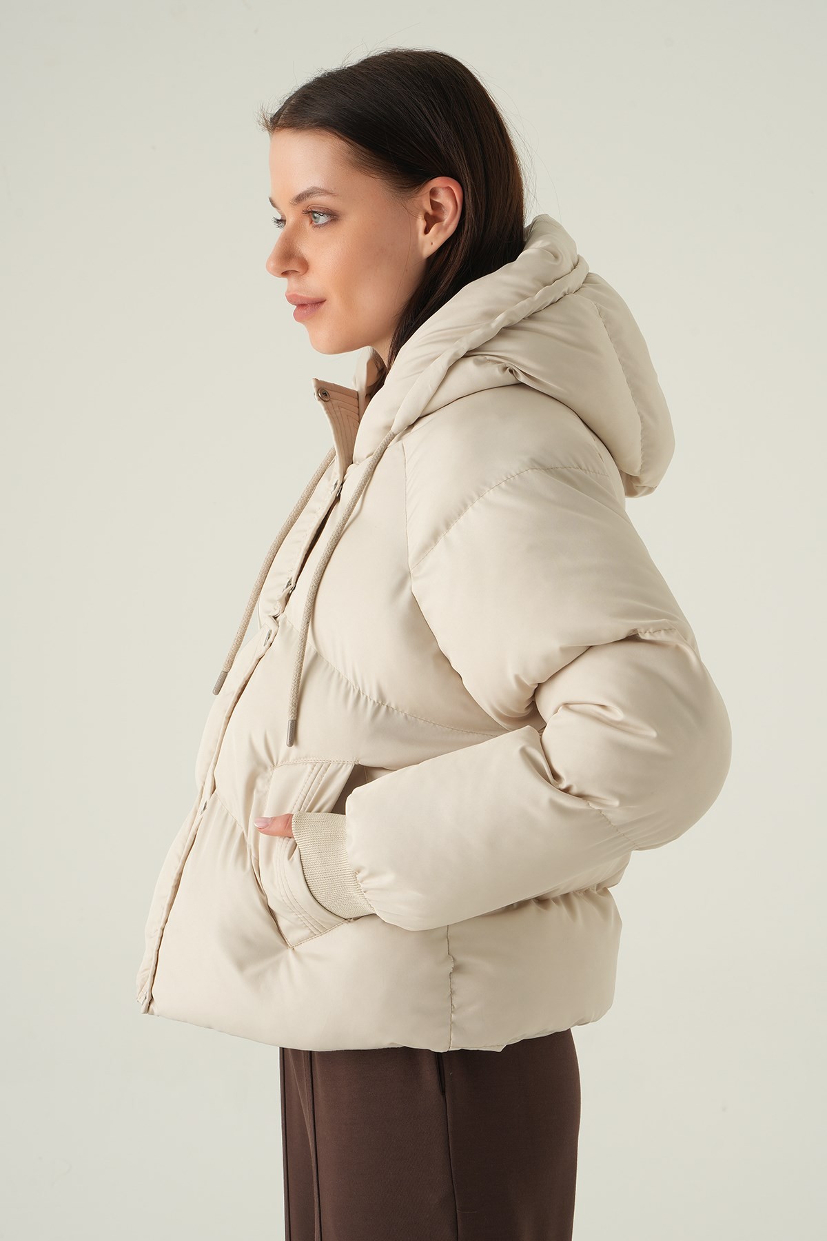 Bej Ribanalı Mont 3503