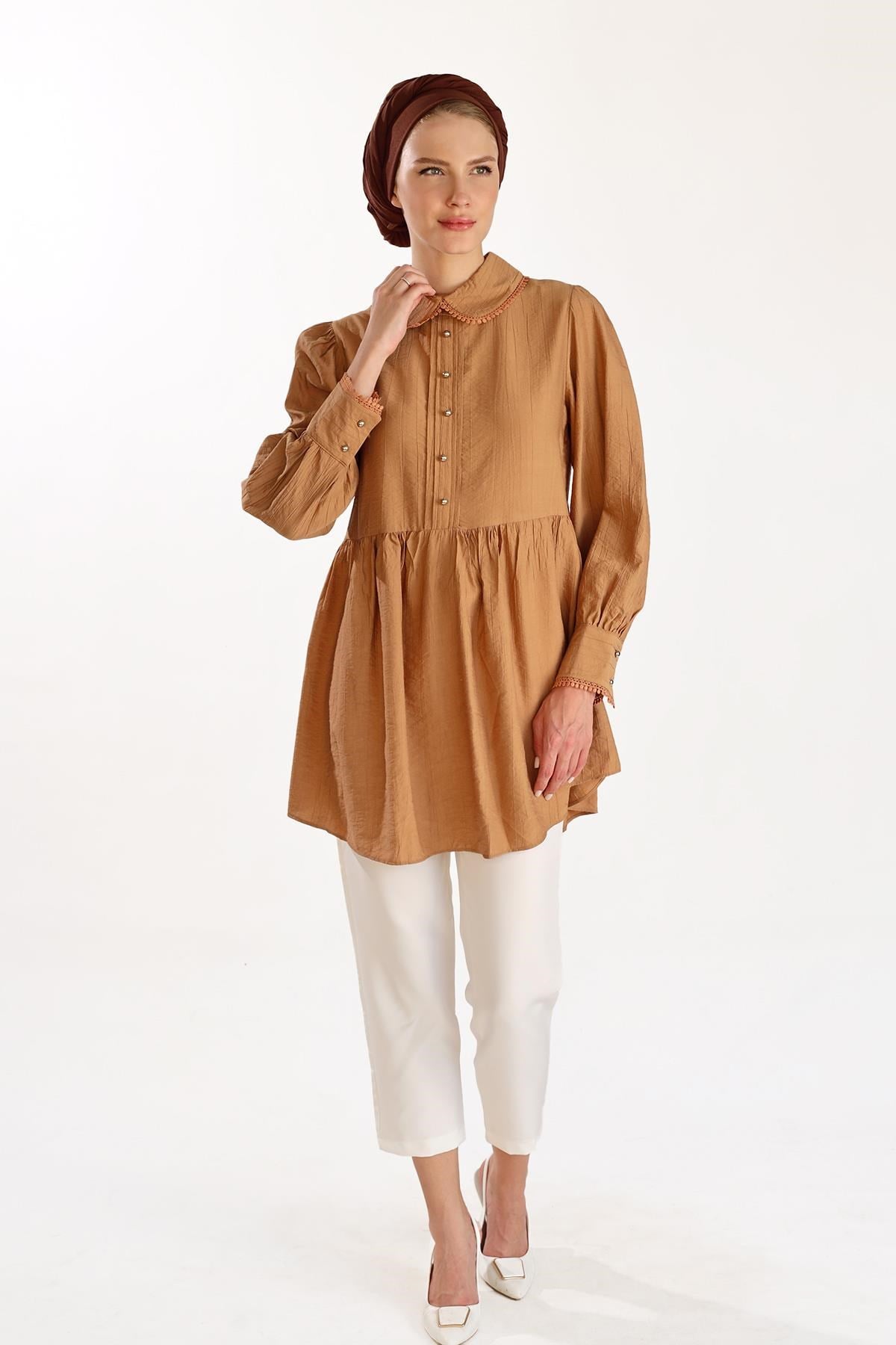 Bisküvi Bebe Yaka Tunik 4069A
