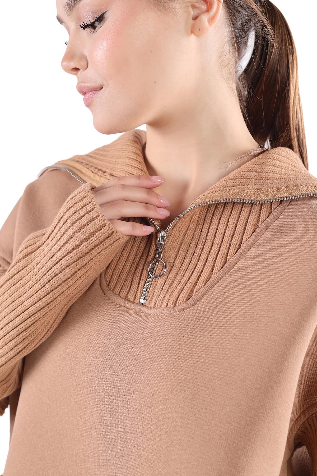 Bisküvi Fermuarlı Sweat 4290