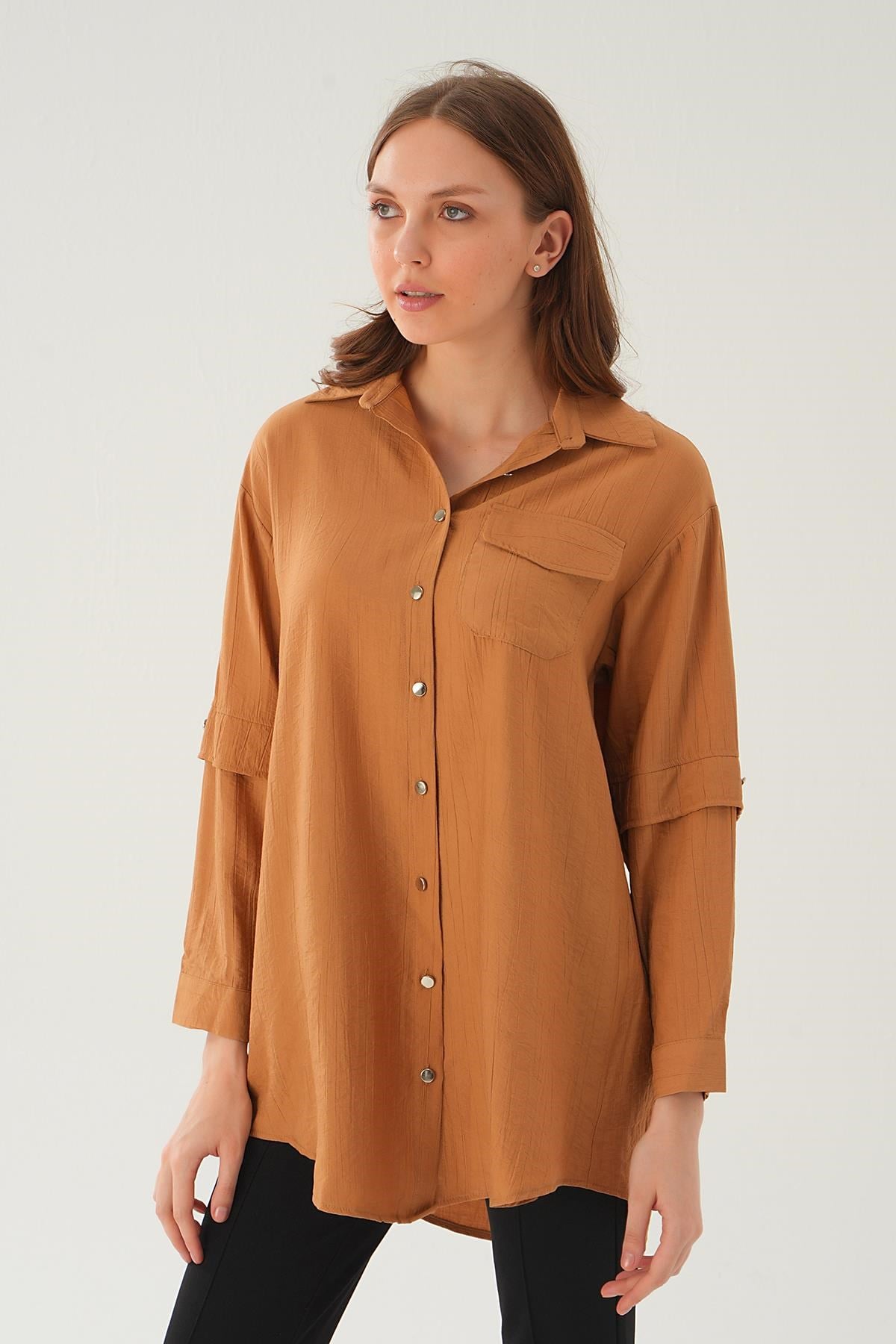 Bisküvi Tek Cep Tunik 4237A