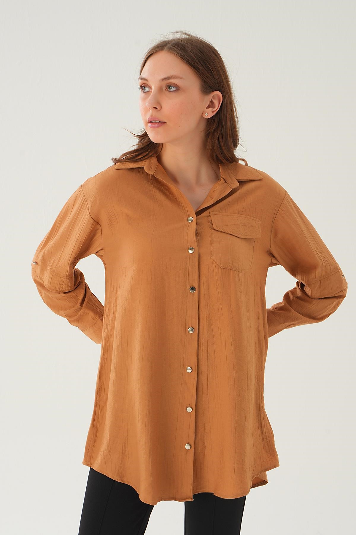 Bisküvi Tek Cep Tunik 4237A