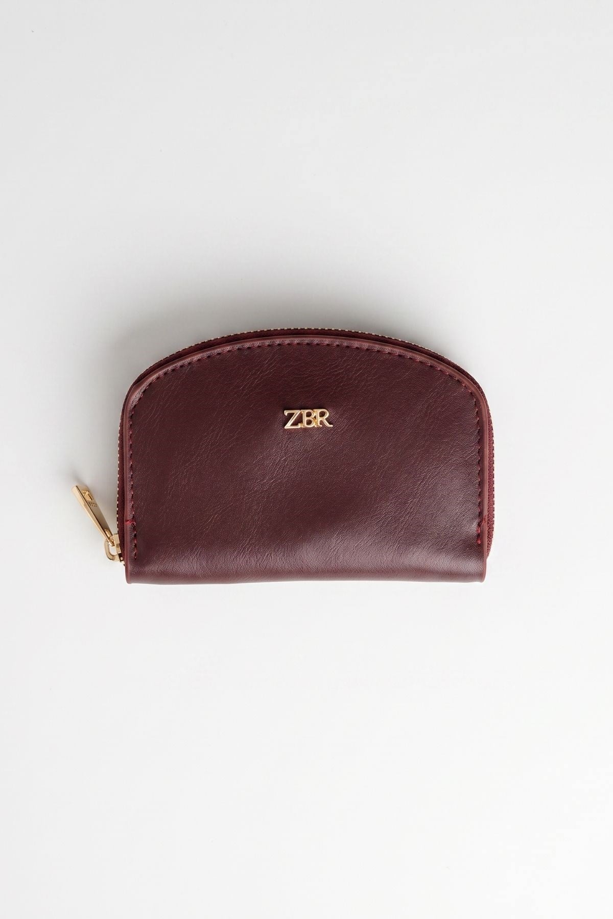 Bordo Fermuarlı Mini Cüzdan 235