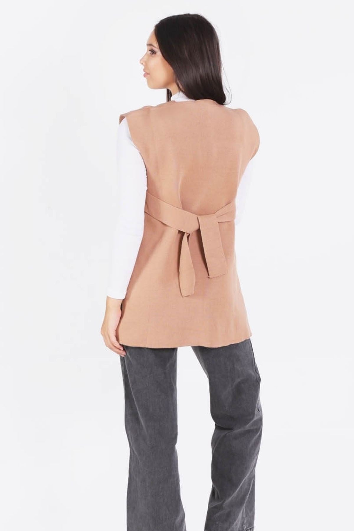 Camel Bağlamalı Süveter 614