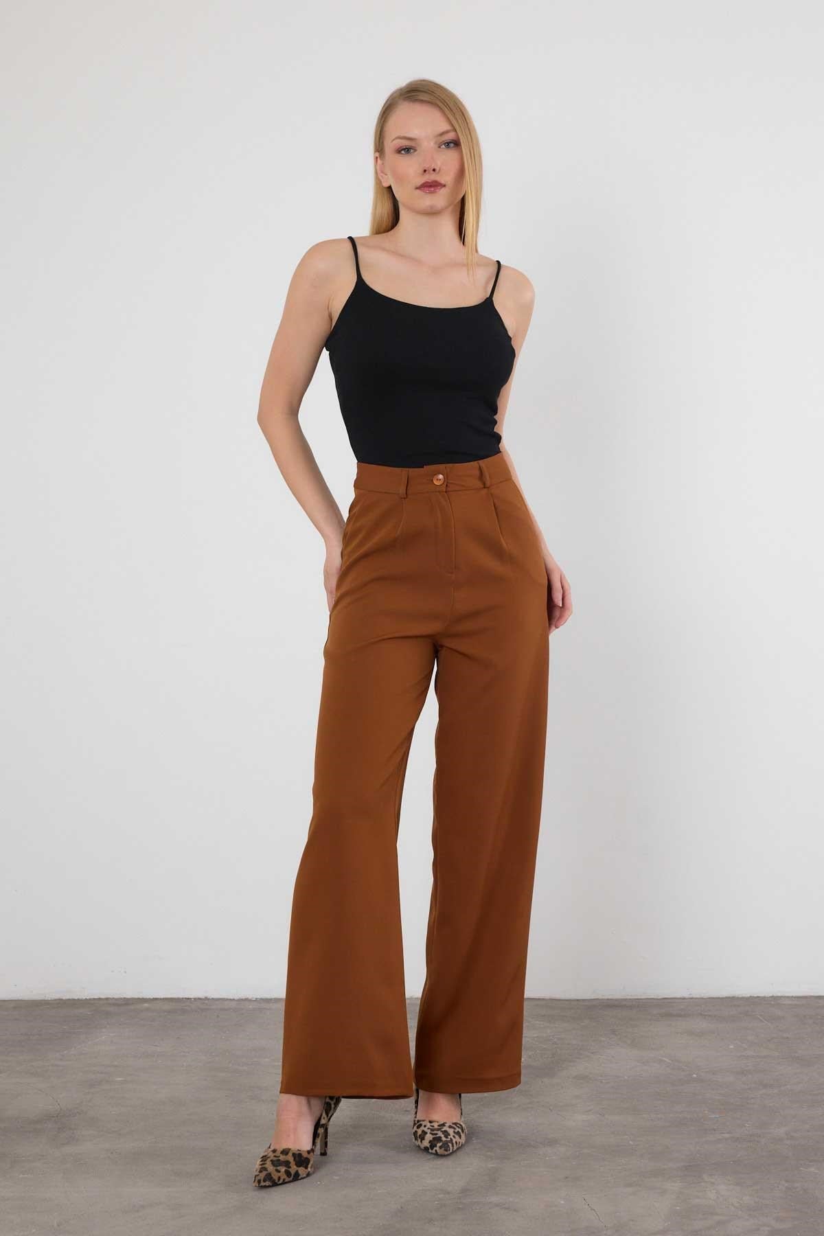 Camel Palazzo Pantolon 4003