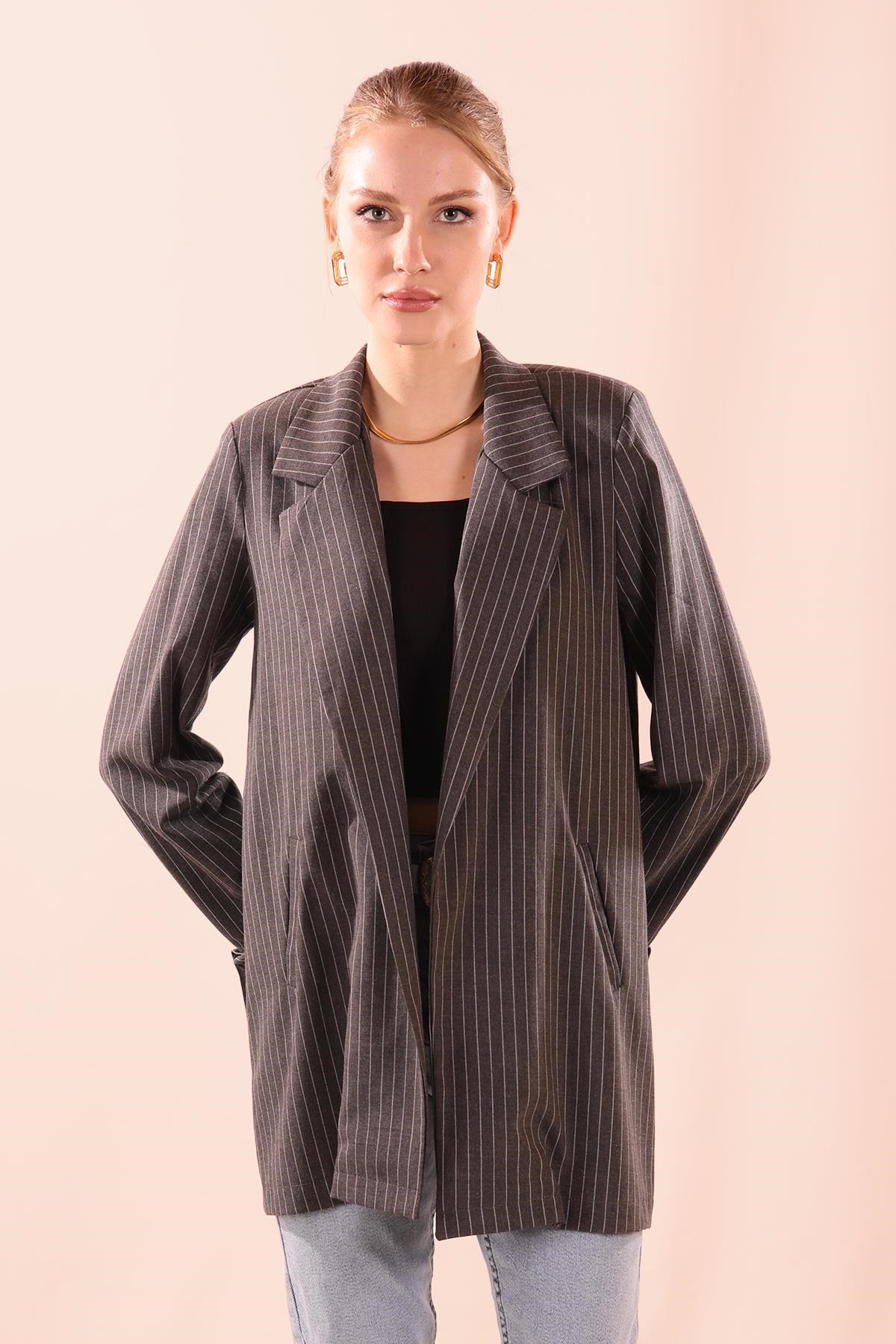 Ceket - 6761A Antrasit