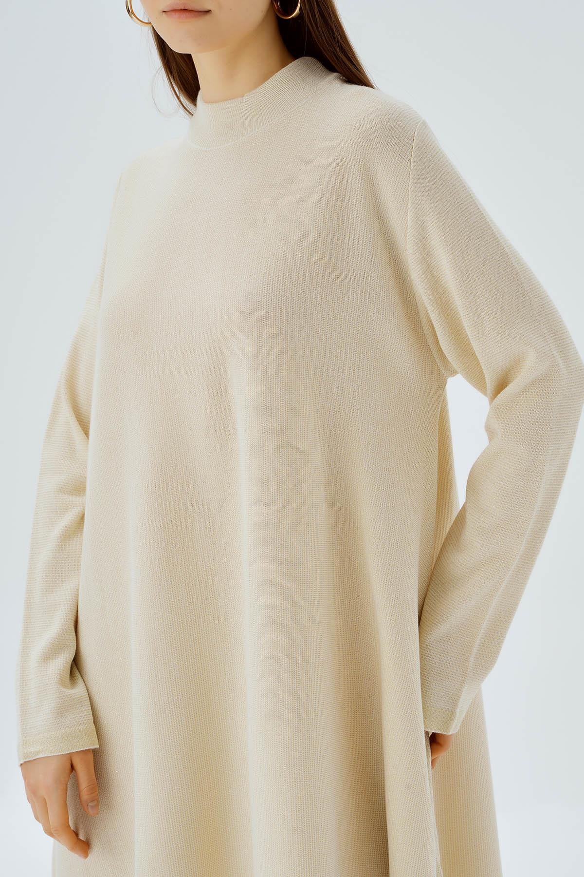 Ekru Simli Tunik 3260