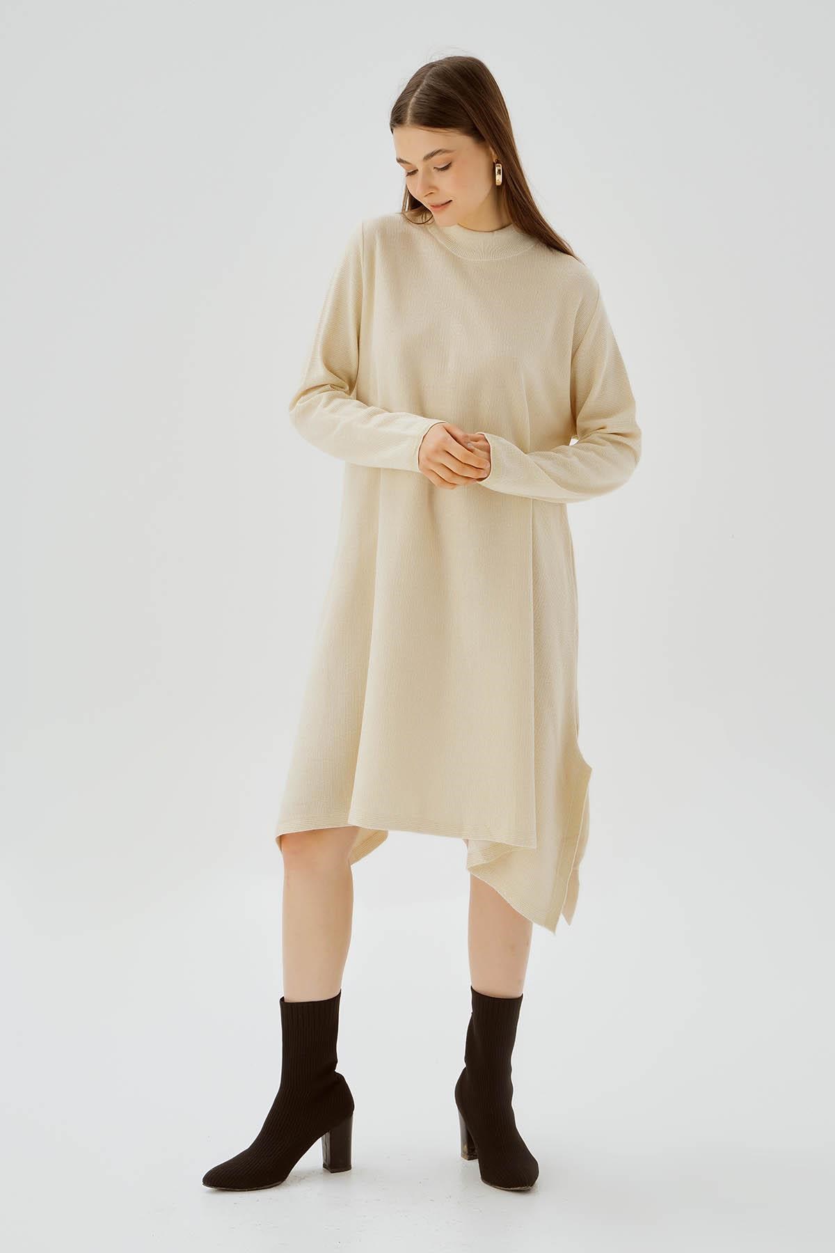 Ekru Simli Tunik 3260