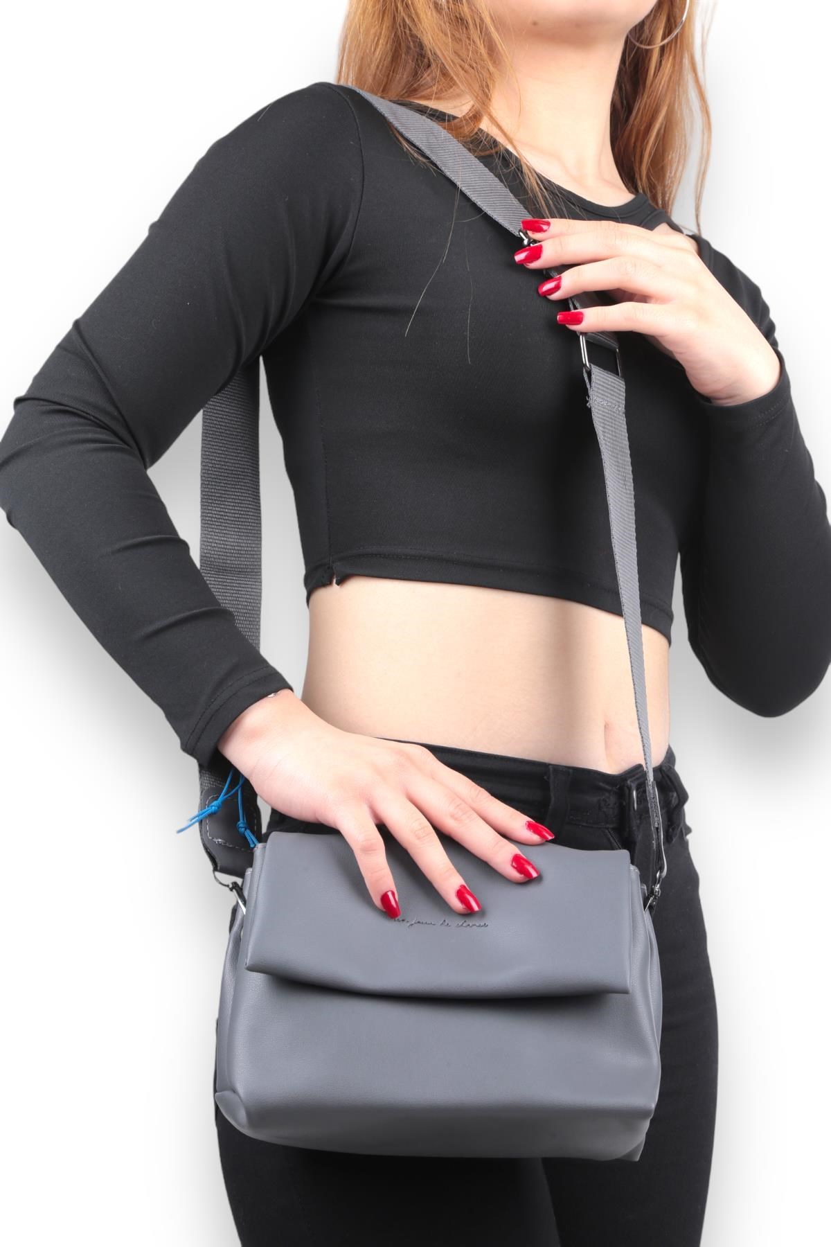 Füme Donna Klasik Model Çanta 9289