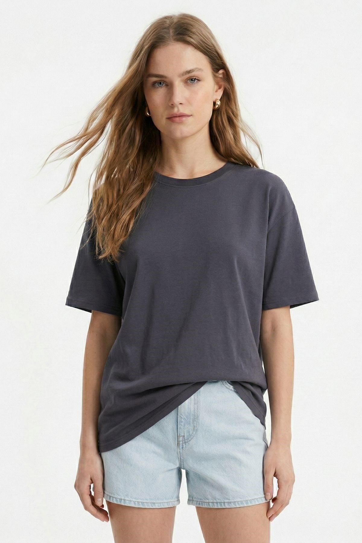 Füme Oversize Tişört TCR-1633