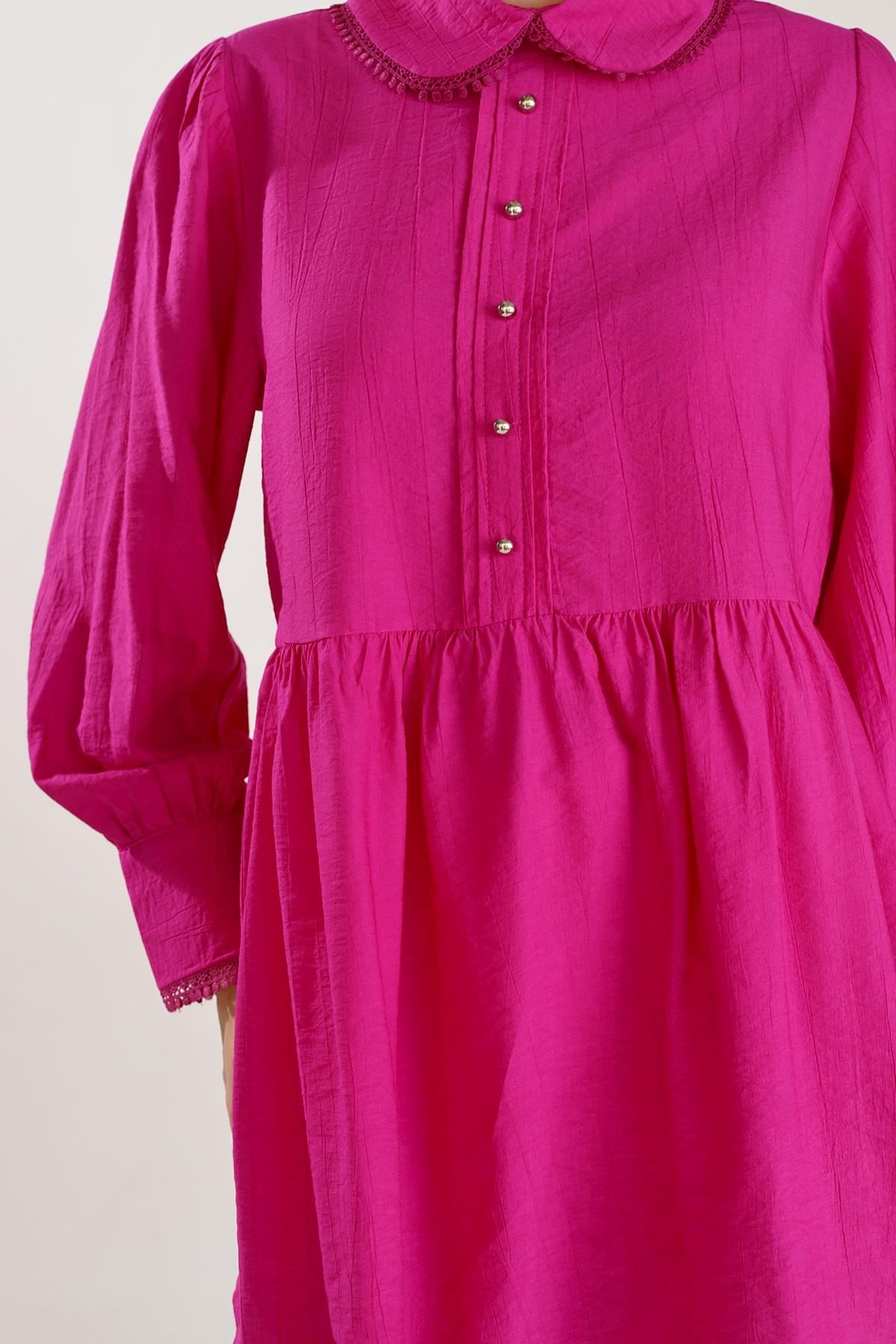 Fuşya Bebe Yaka Tunik 4069A