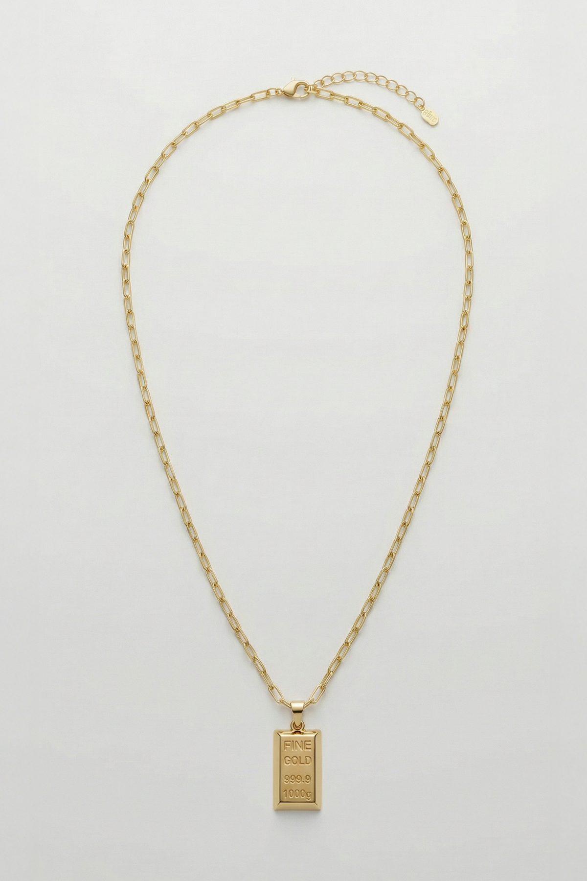 Gold Külçe Kolye 0136