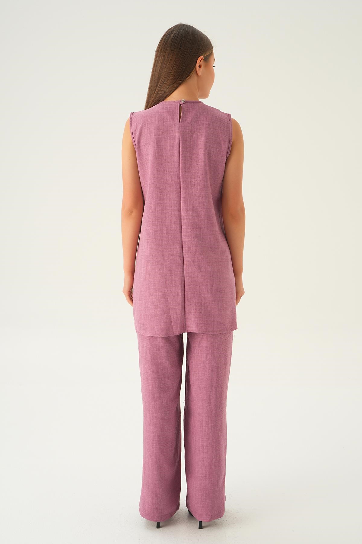 Gül 3'lü Kimono Takım 4018A