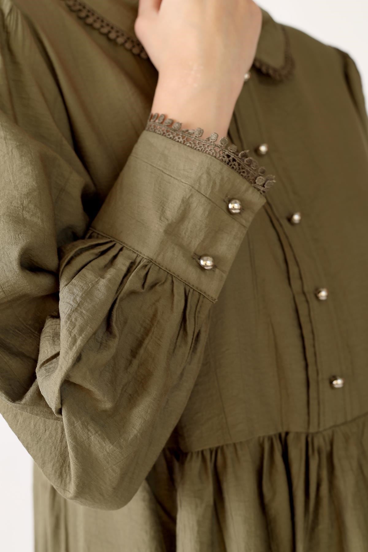 Haki Bebe Yaka Tunik 4069A