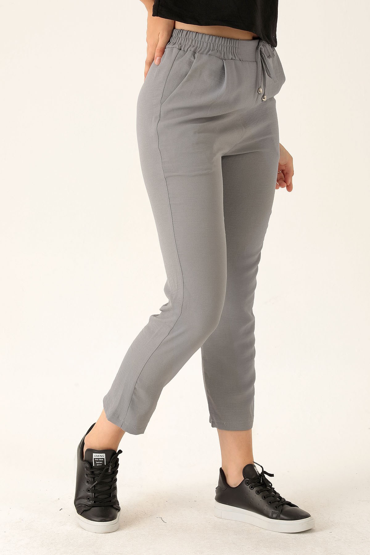 Havuç Bayan Pantolon - 6530A Gri