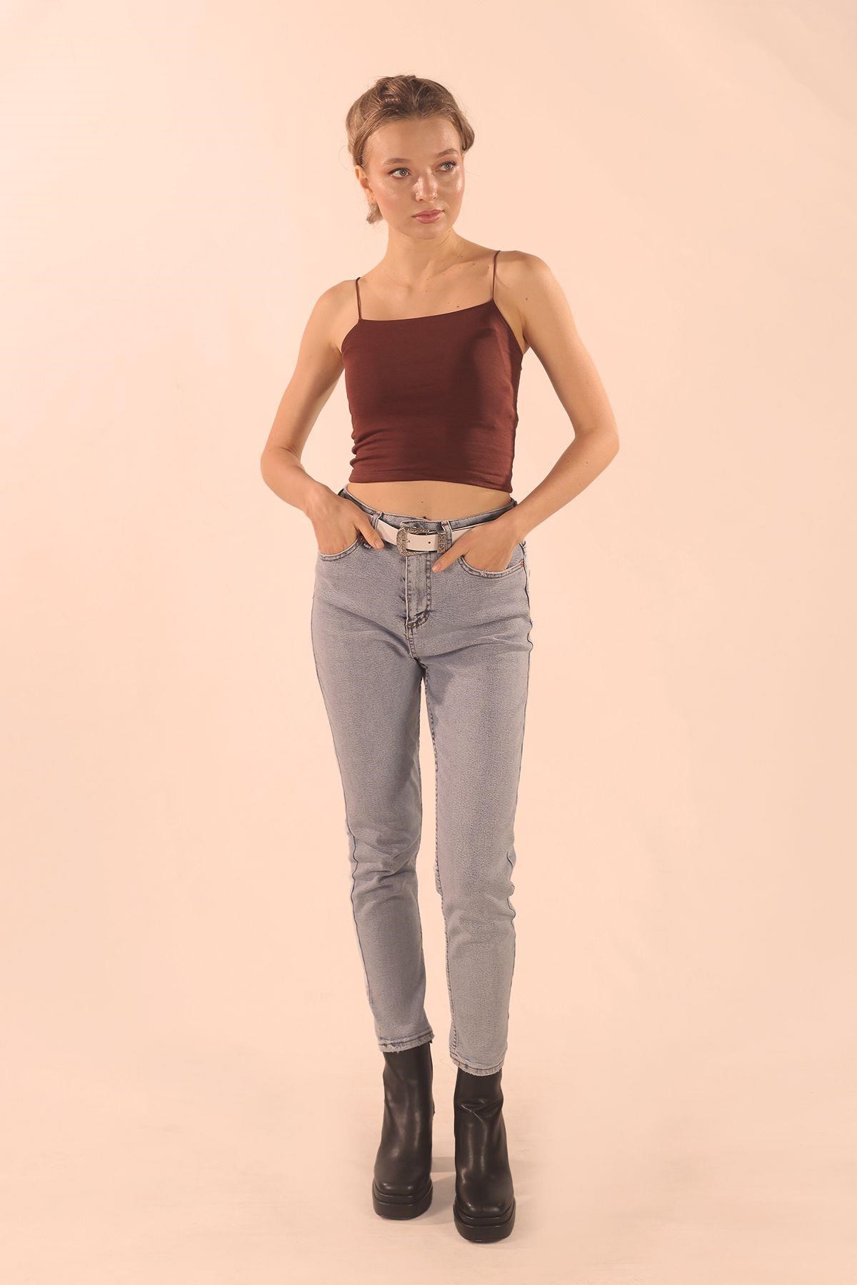 Kahve Askılı Atlet 001