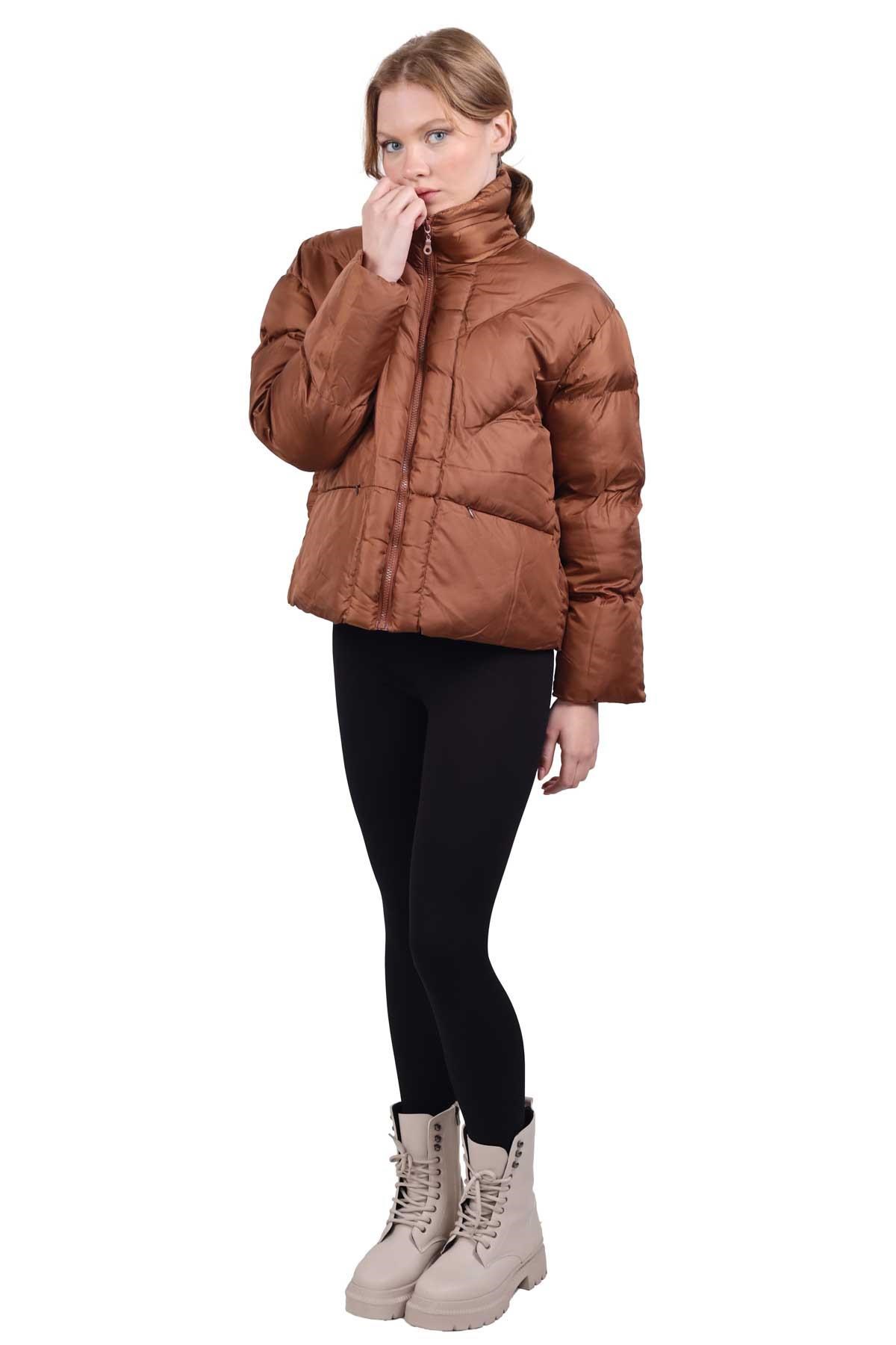 Kahve Şişme Mont 3005