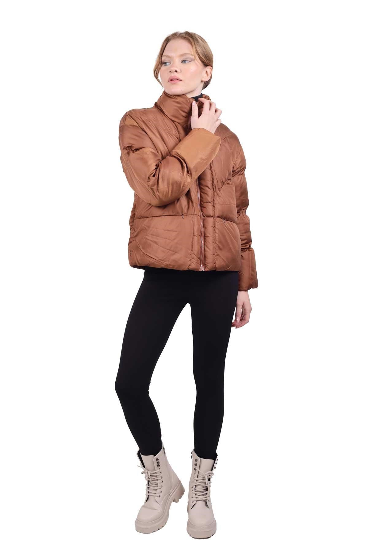 Kahve Şişme Mont 3005
