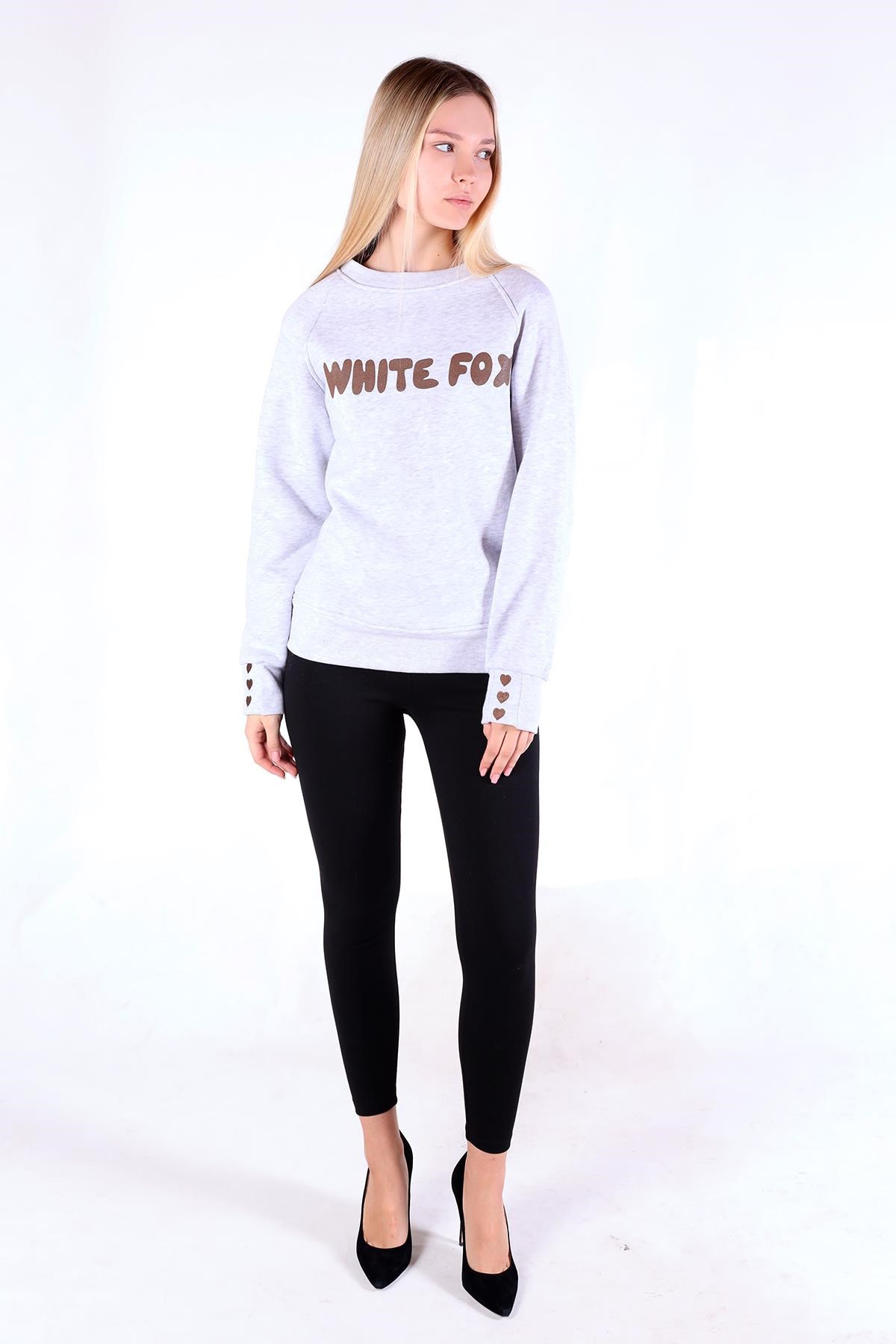 Karmelanj Whıte Fox Baskı Sweat 9149M