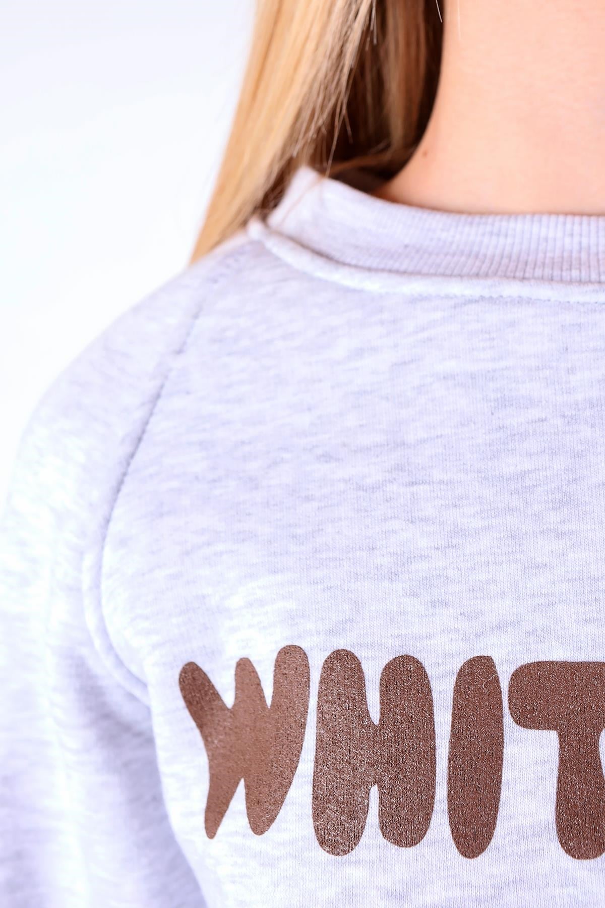 Karmelanj Whıte Fox Baskı Sweat 9149M