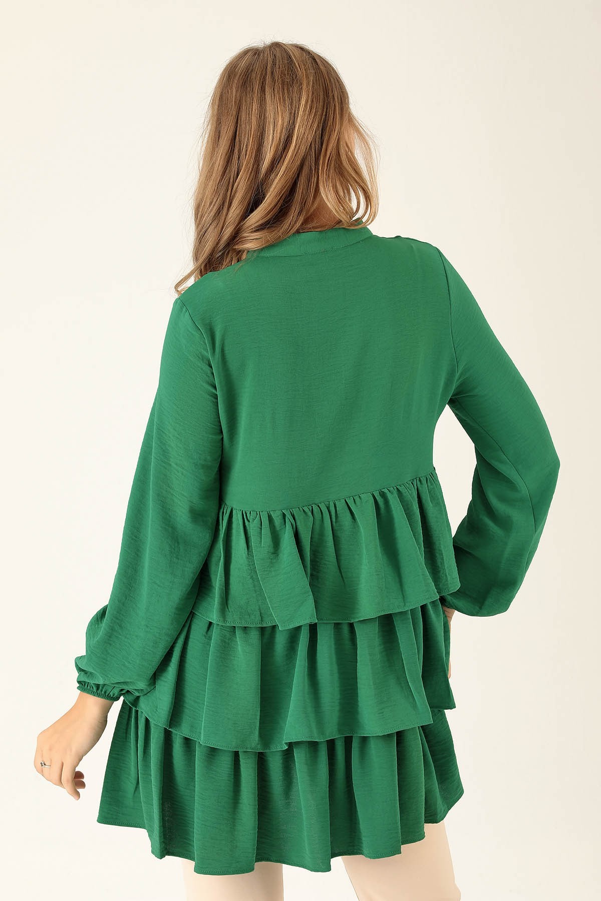 Kat Kat Detaylı Tunik - 6470A Benetton Yeşili