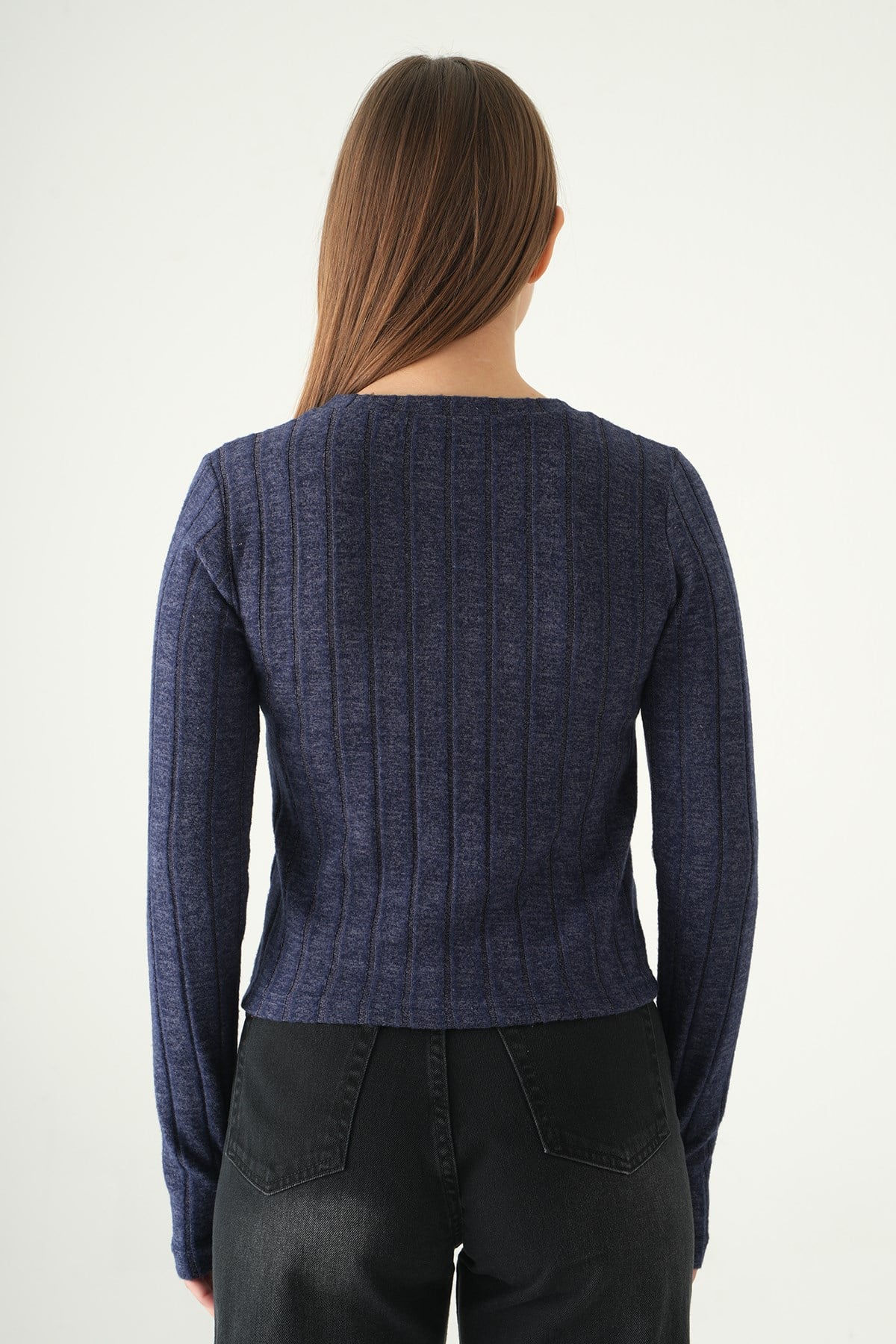 Laci Bisiklet Yaka Bluz 8268A