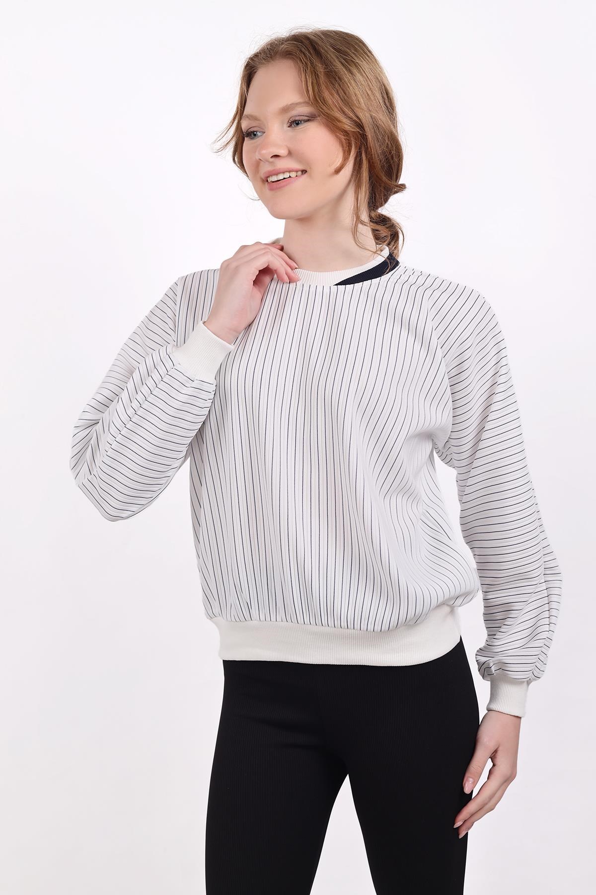 Laci Bisiklet Yaka Sweat 9166M
