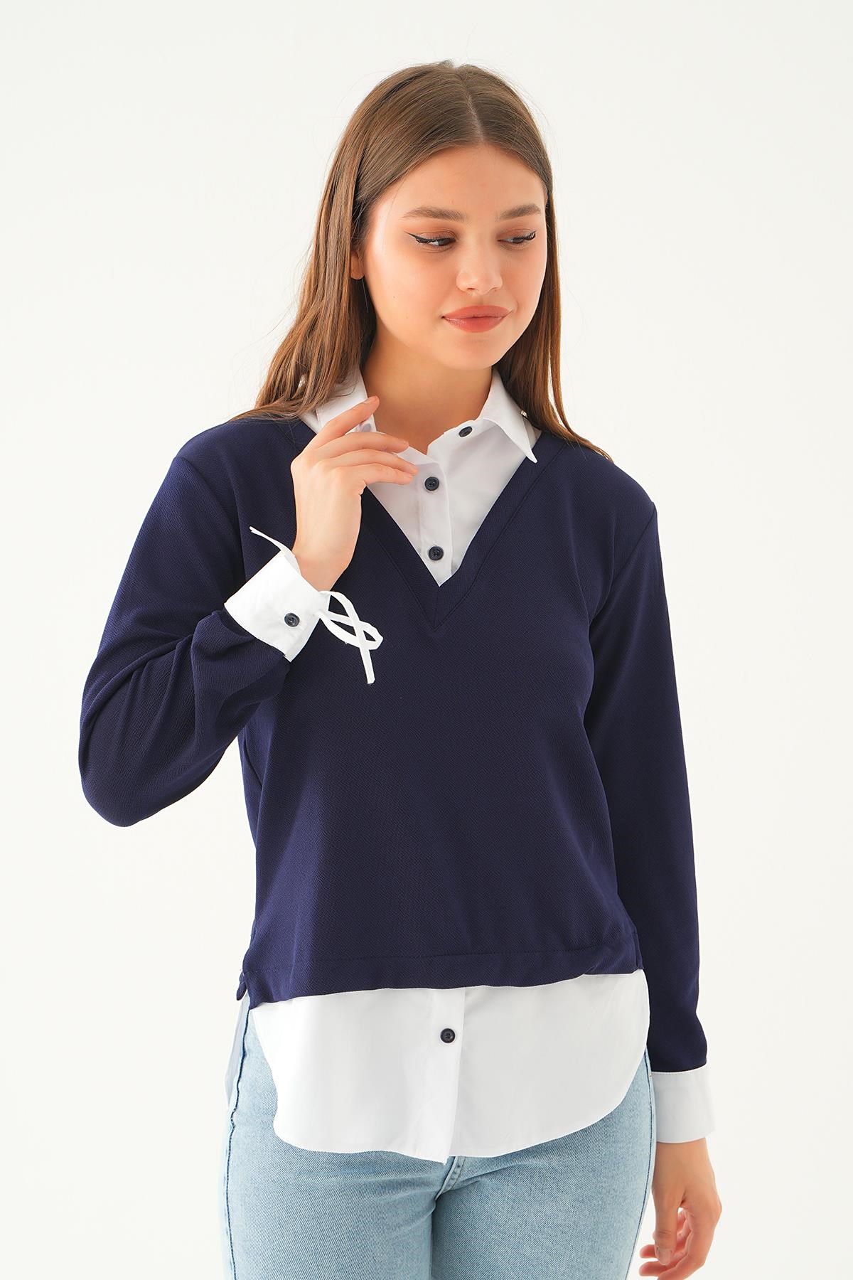 Laci Gömlekli Bluz 4120A