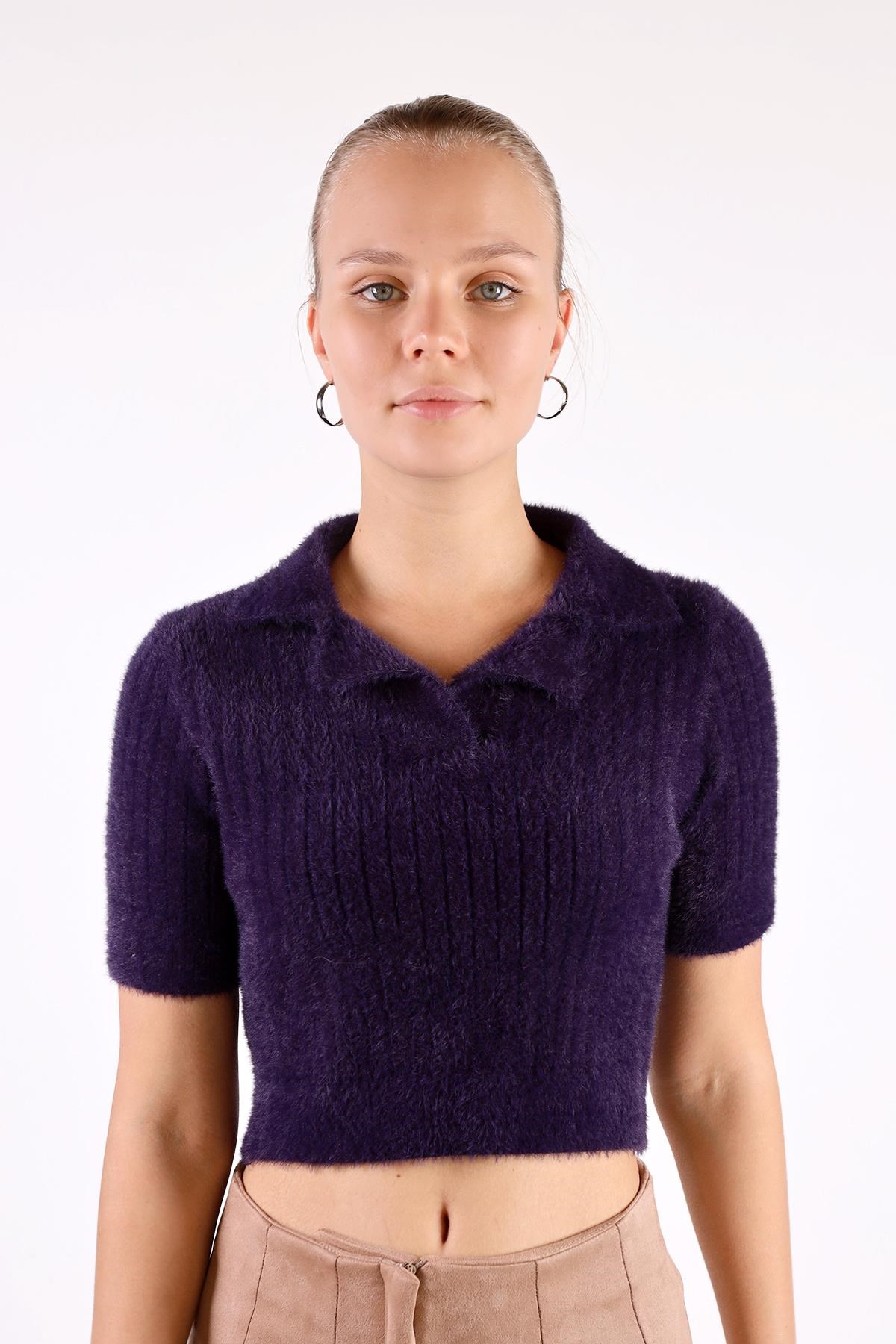 Laci Polo Yaka Fitilli Kazak 24162