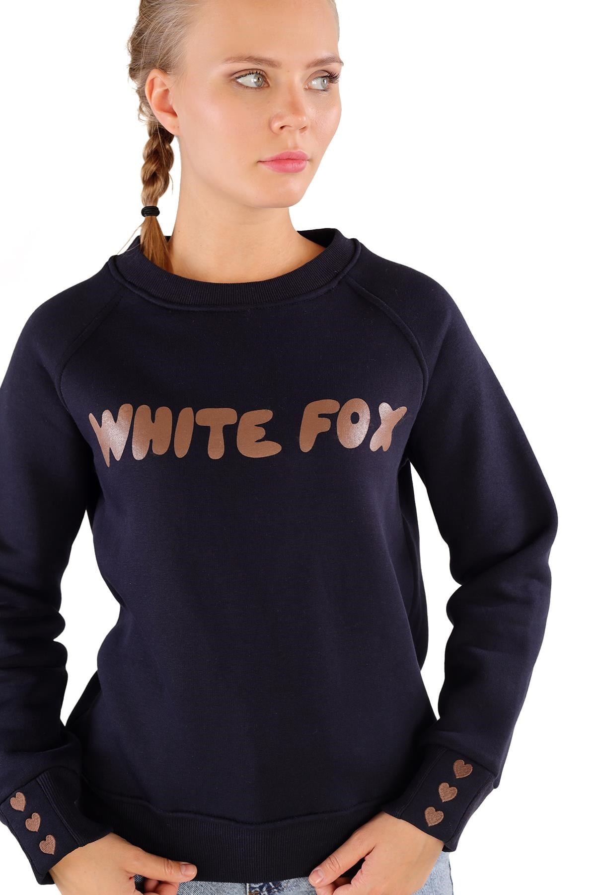 Laci Whıte Fox Baskı Sweat 9149M