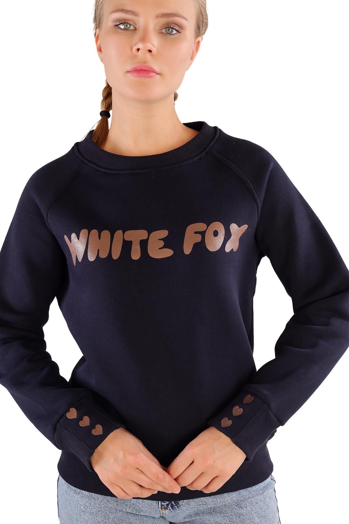 Laci Whıte Fox Baskı Sweat 9149M