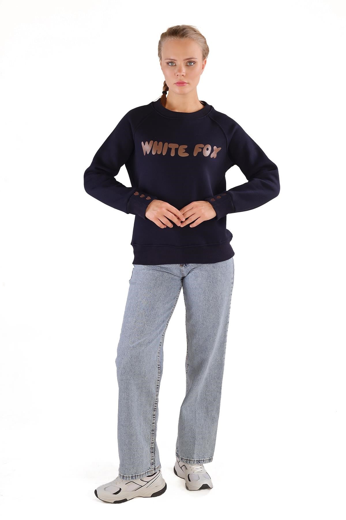 Laci Whıte Fox Baskı Sweat 9149M