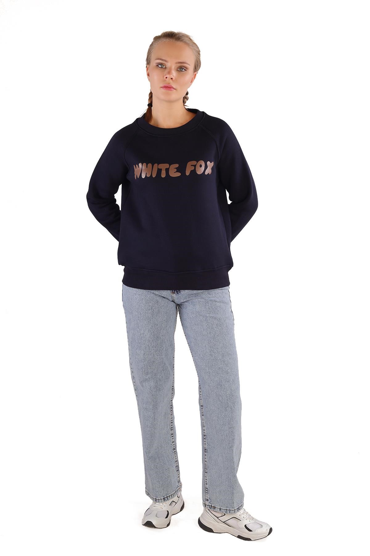Laci Whıte Fox Baskı Sweat 9149M