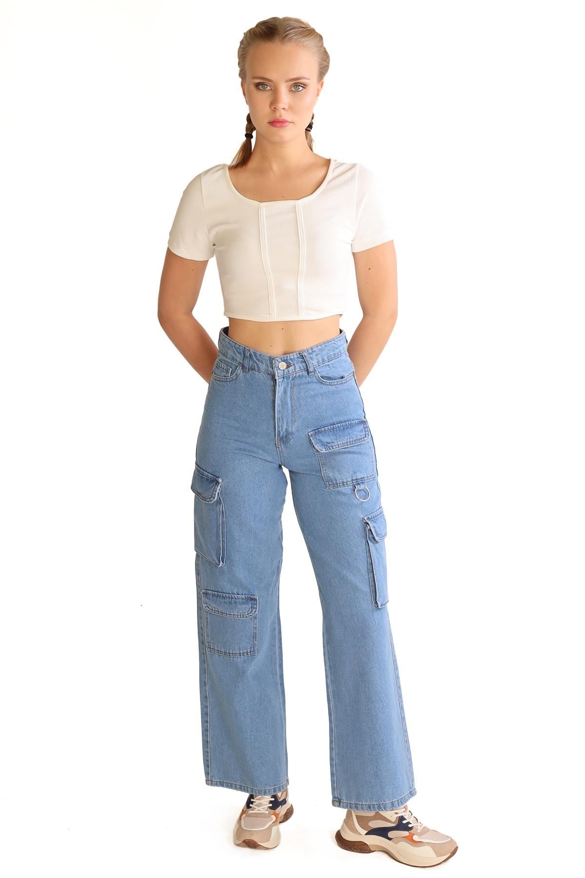 Mavi Kargo Cep Detay Jean 13100