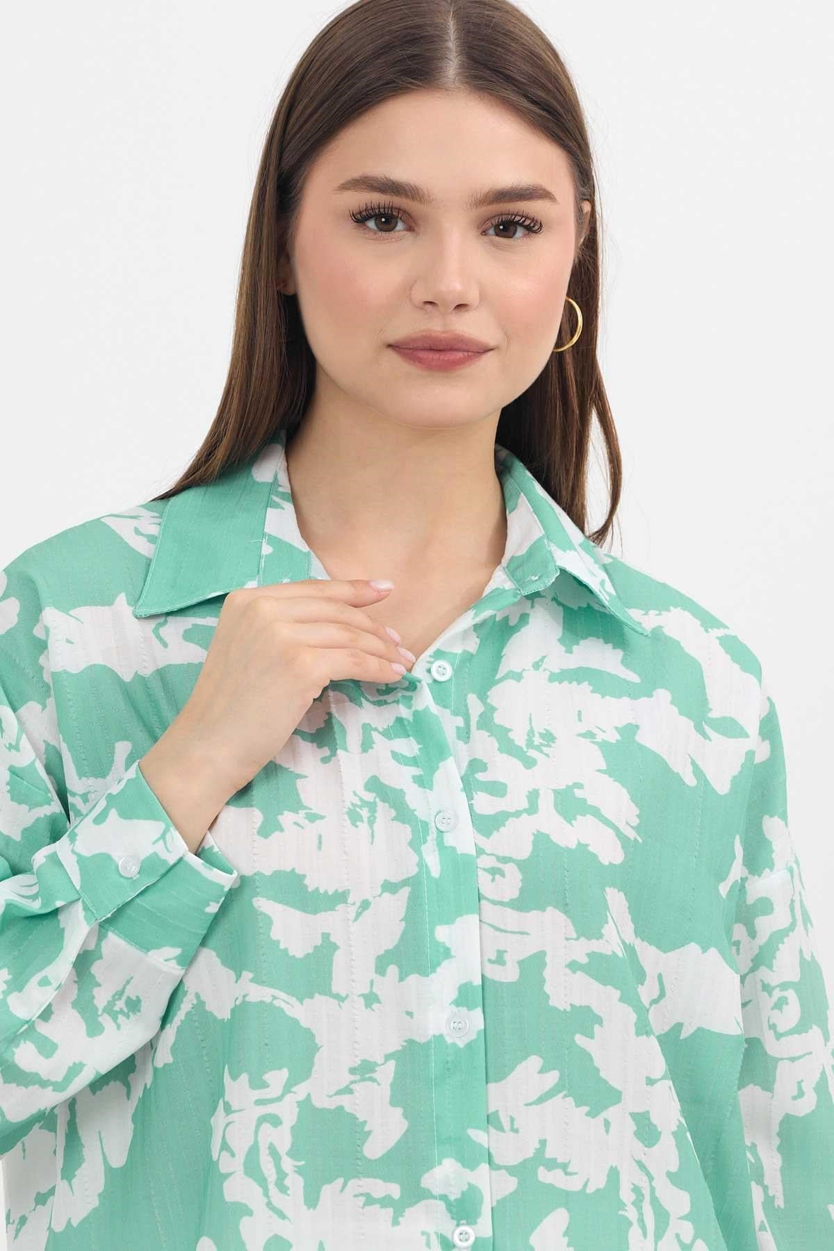 Mint Desenli Tunik 4401A
