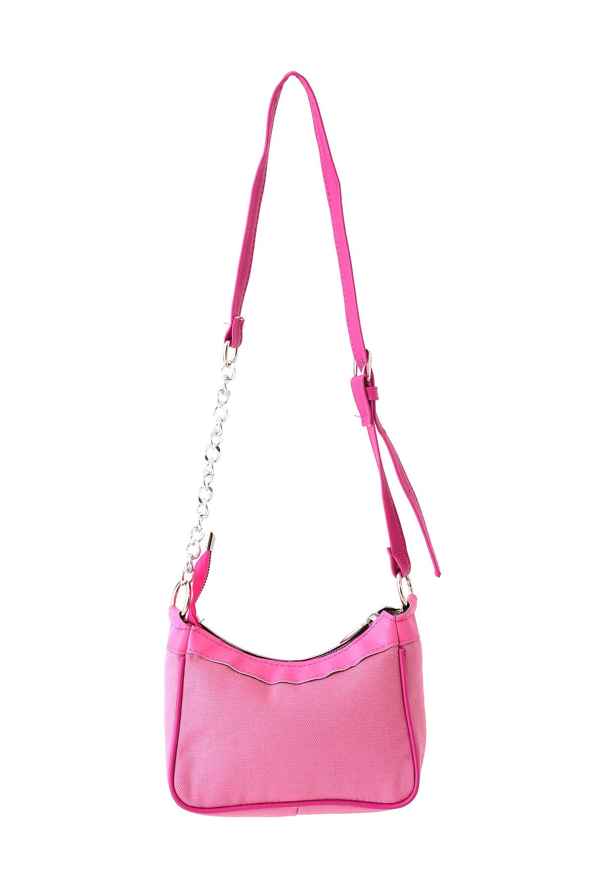 Pembe Paris Baskılı Çanta 9102