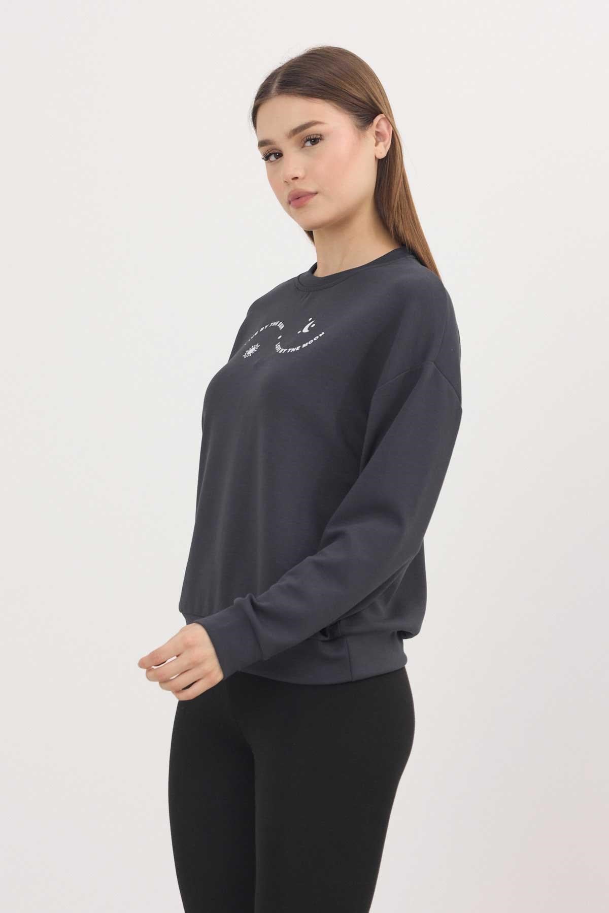 Rays 4003 Baskılı Sweat Antrasit