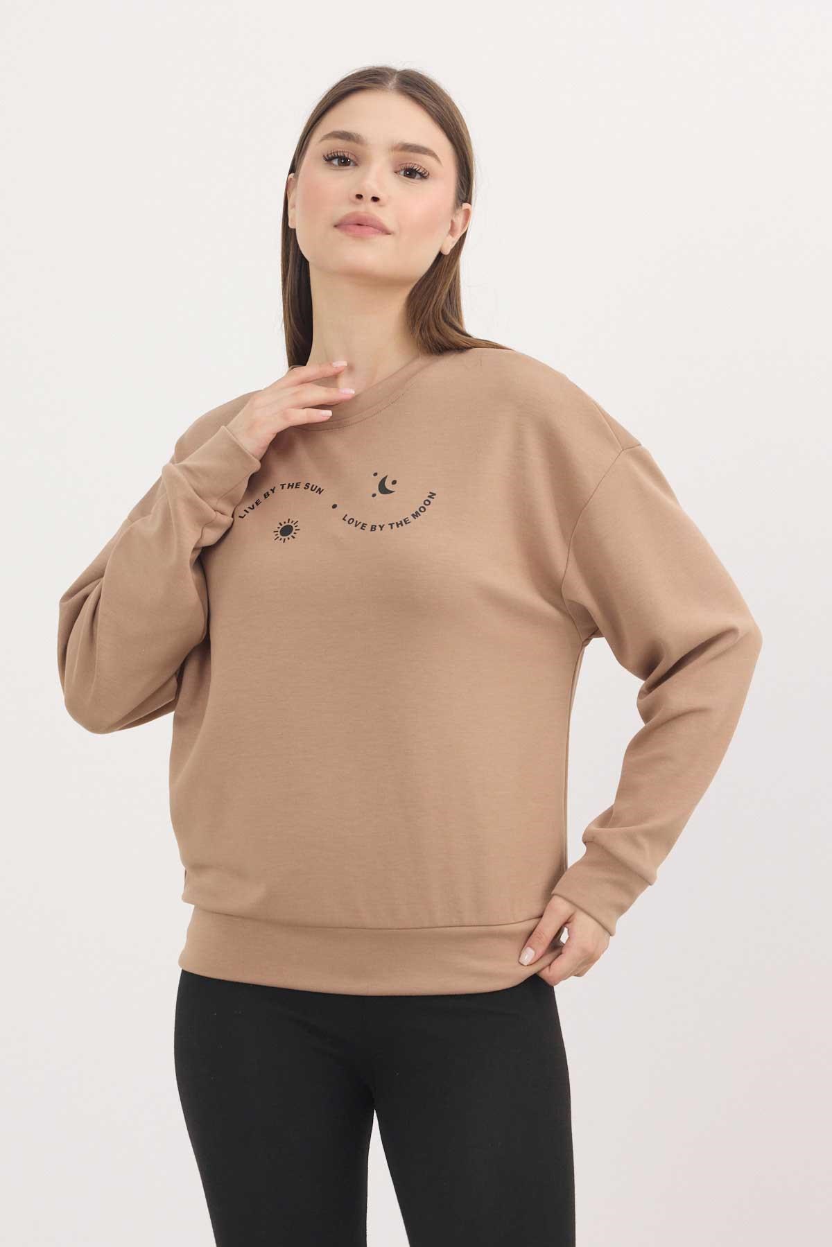 Rays 4003 Baskılı Sweat Camel
