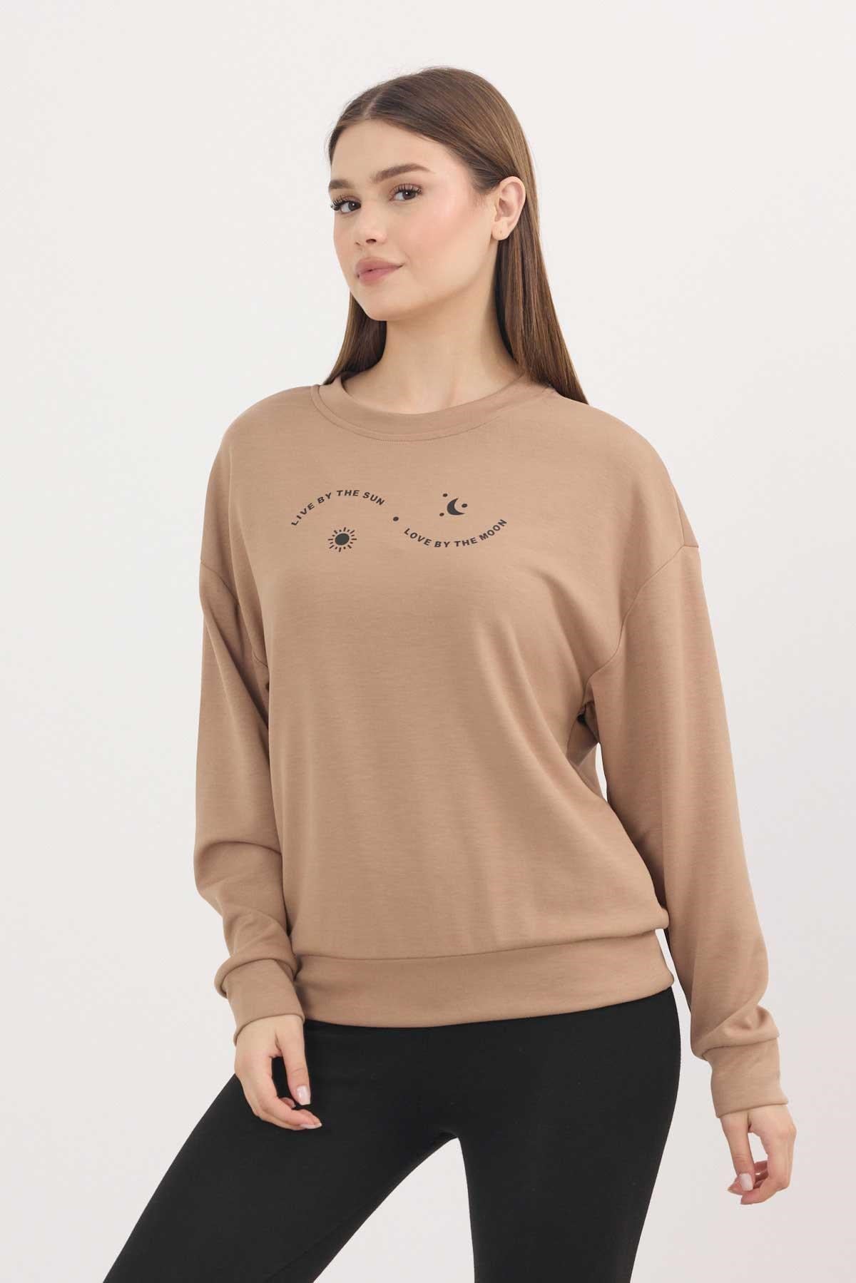 Rays 4003 Baskılı Sweat Camel