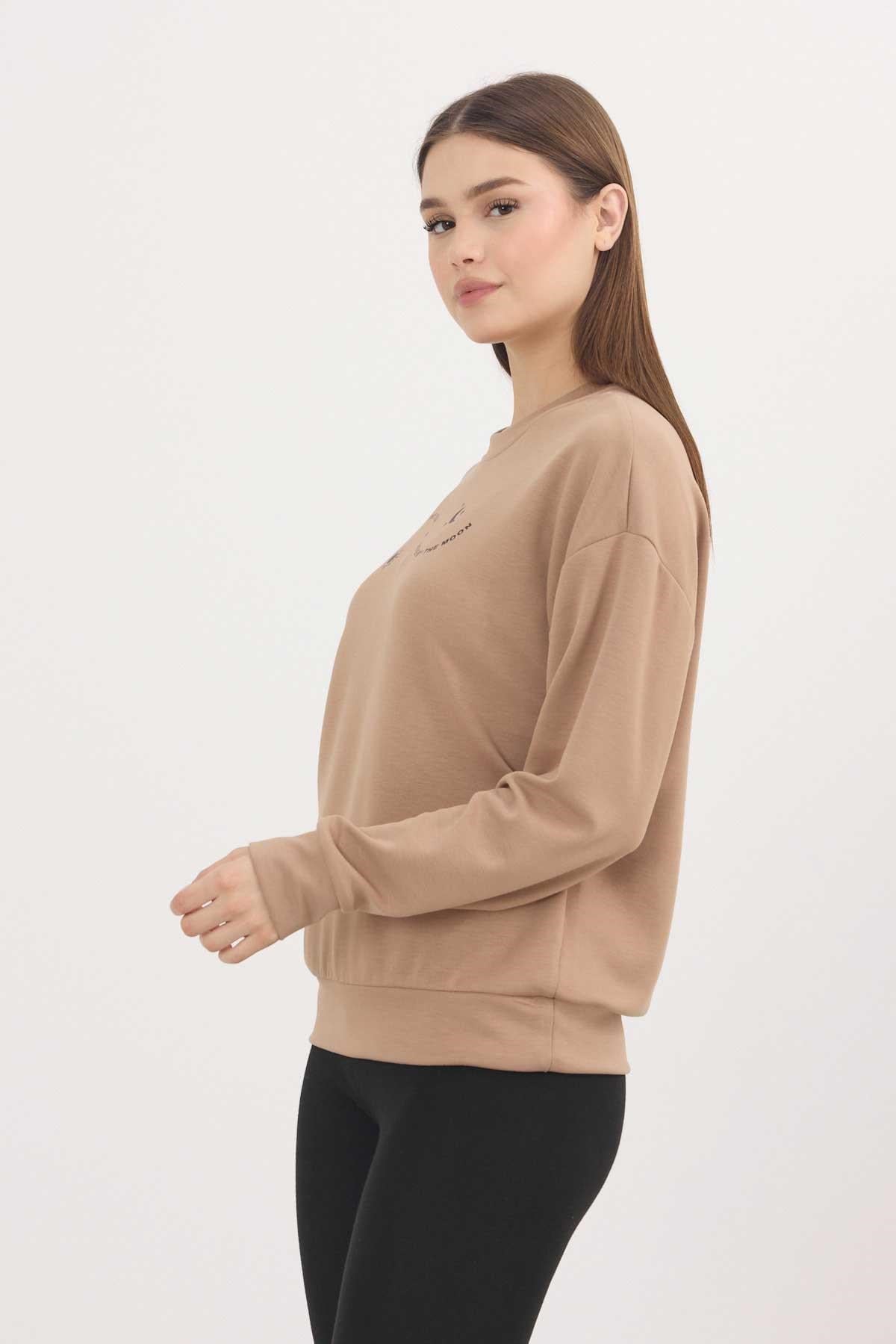 Rays 4003 Baskılı Sweat Camel