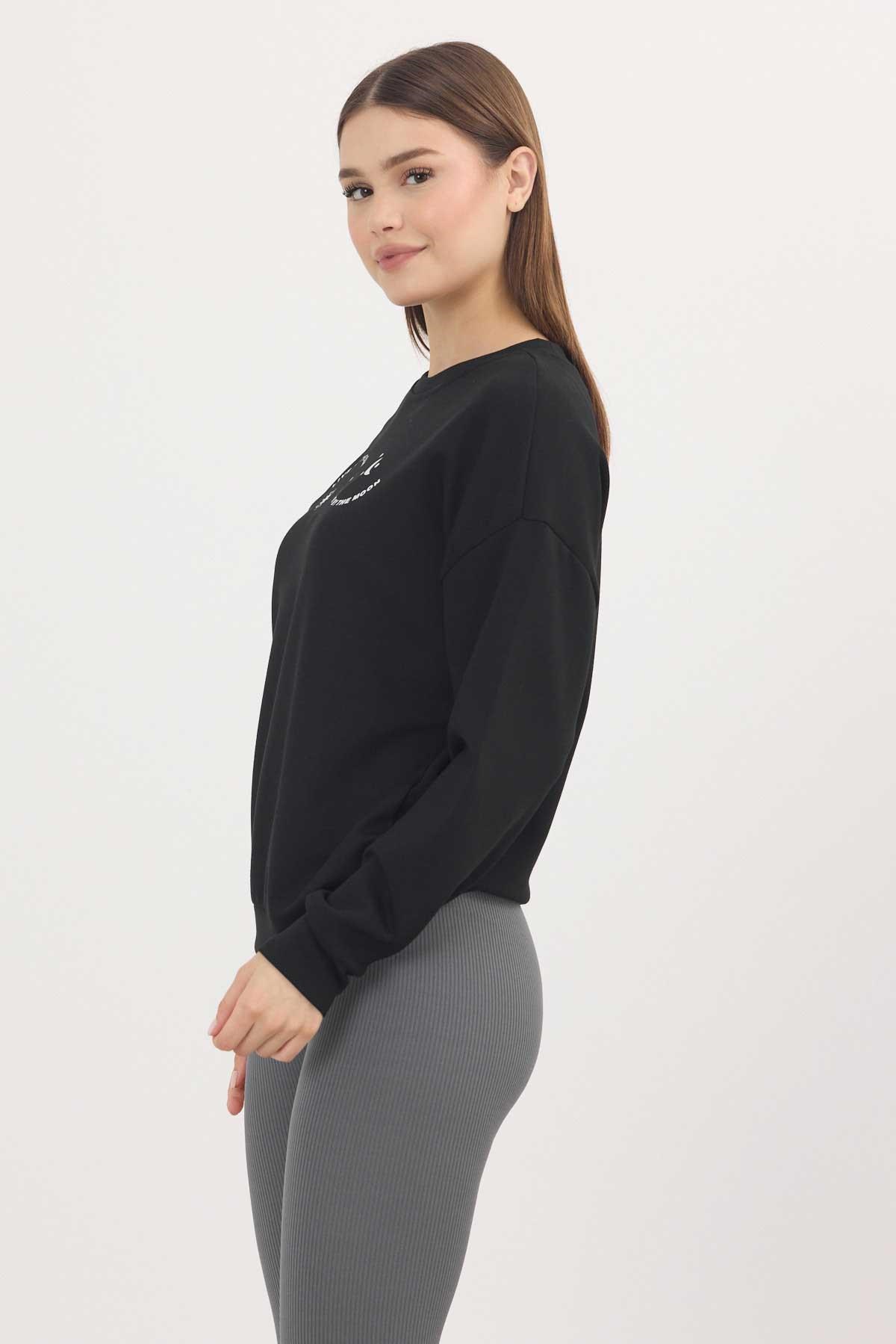 Rays 4003 Baskılı Sweat Siyah