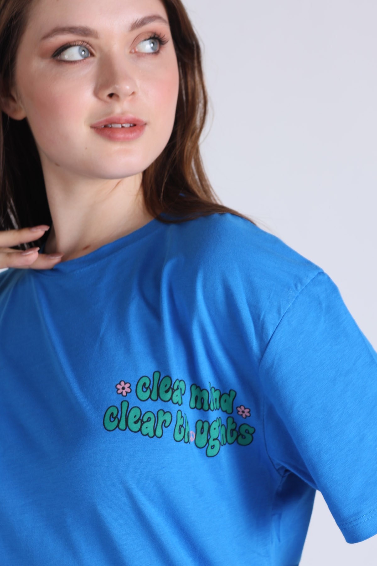 Saks Clear Mind Oversize Tişört 5146